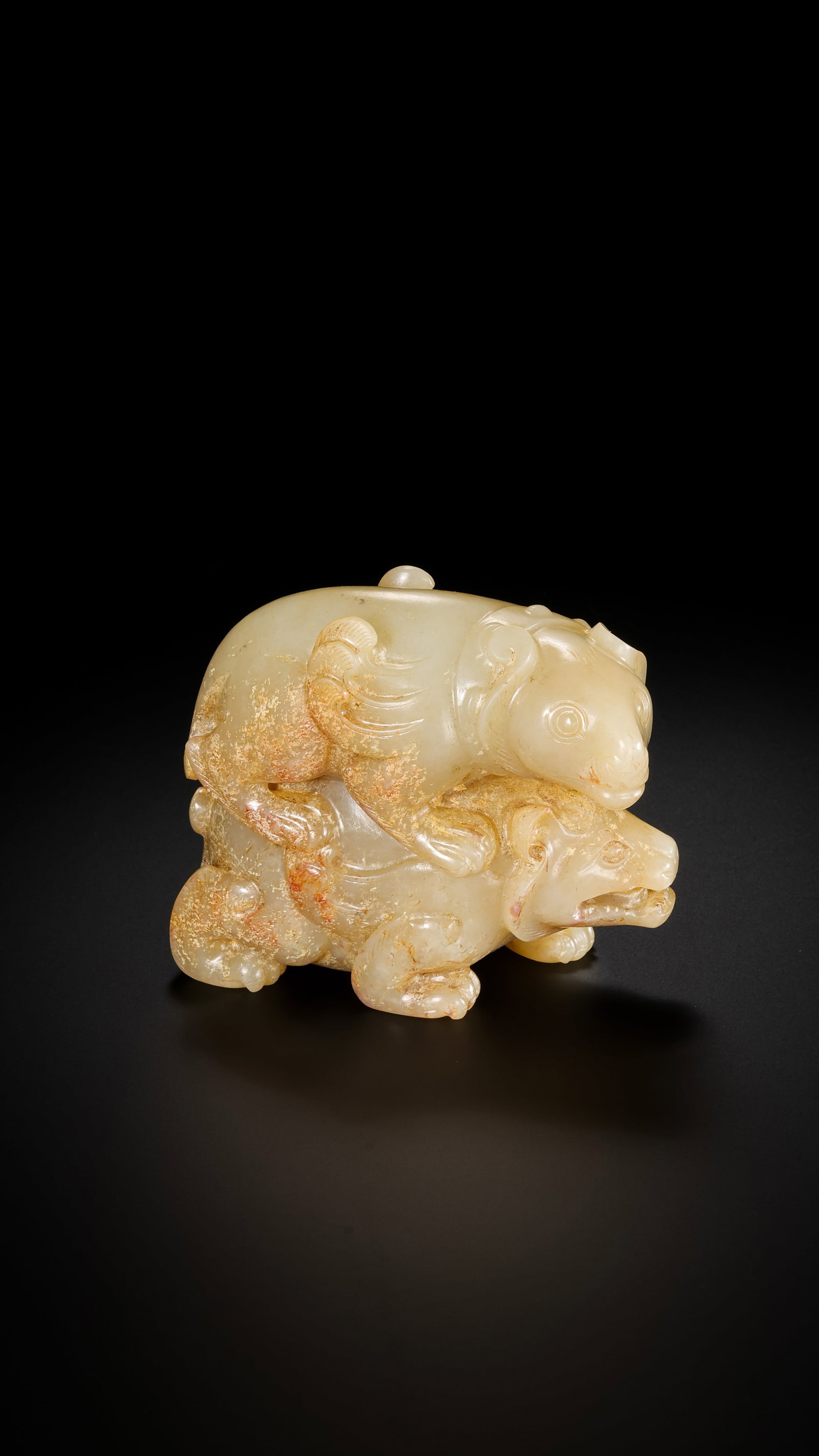 A JADE 'AUSPICIOUS BEAST' - 3