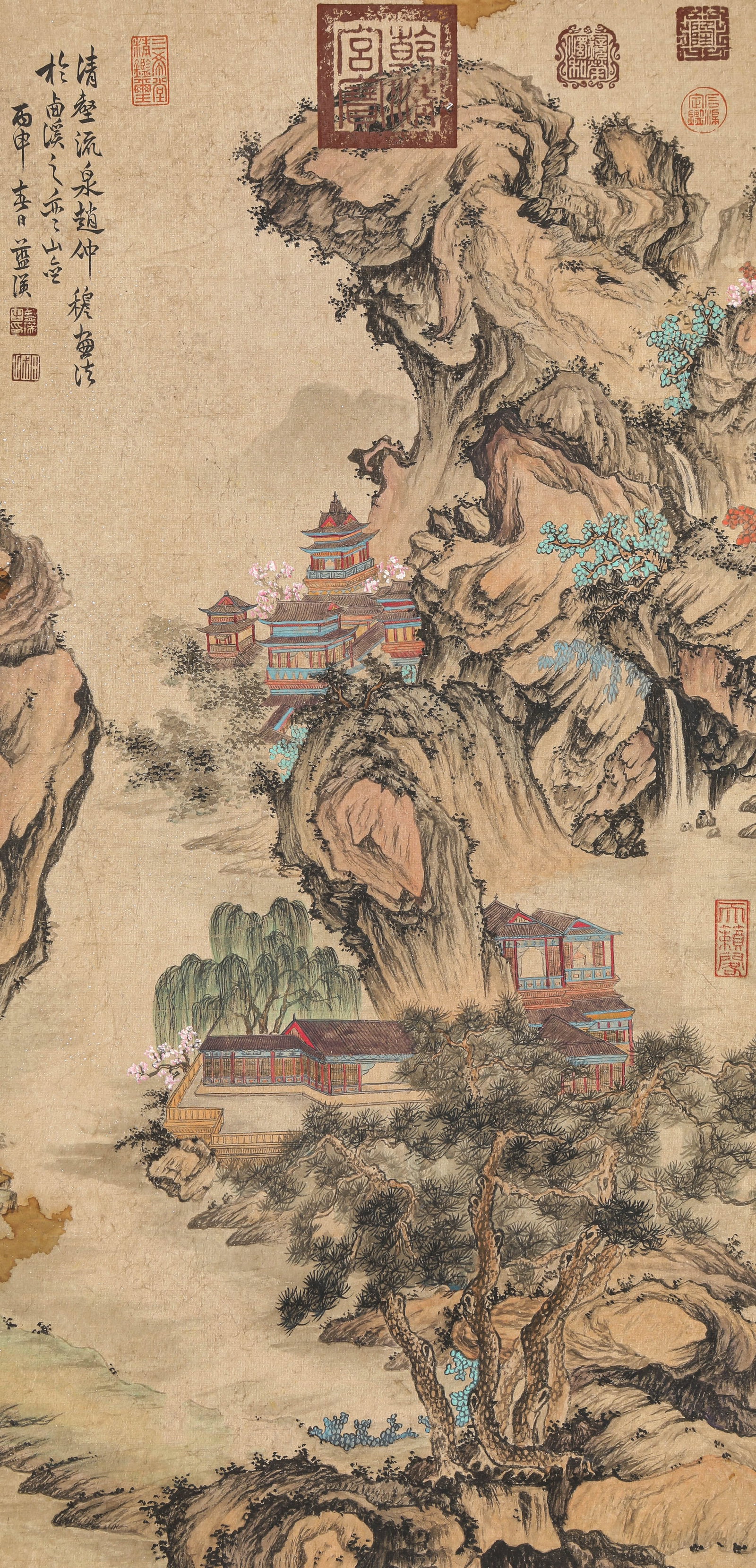 LAN YING (1585-1664), ATTRIBUTED TO, LANDSCAPE: LAN YING (1585-1664), ATTRIBUTED TO, LANDSCAPE Description: Dimensions: Width: 47 cm x Height: 95 cm. All measurements are approximate.