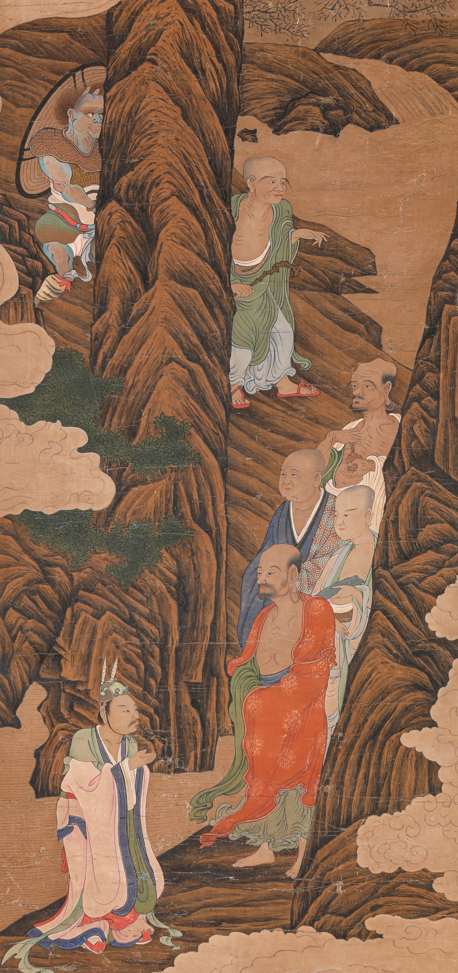 ANONYMOUS, ATTRIBUTED TO, ARHAT: ANONYMOUS, ATTRIBUTED TO, ARHAT Description: Dimensions: Width: 41 cm x Height: 87 cm. All measurements are approximate.