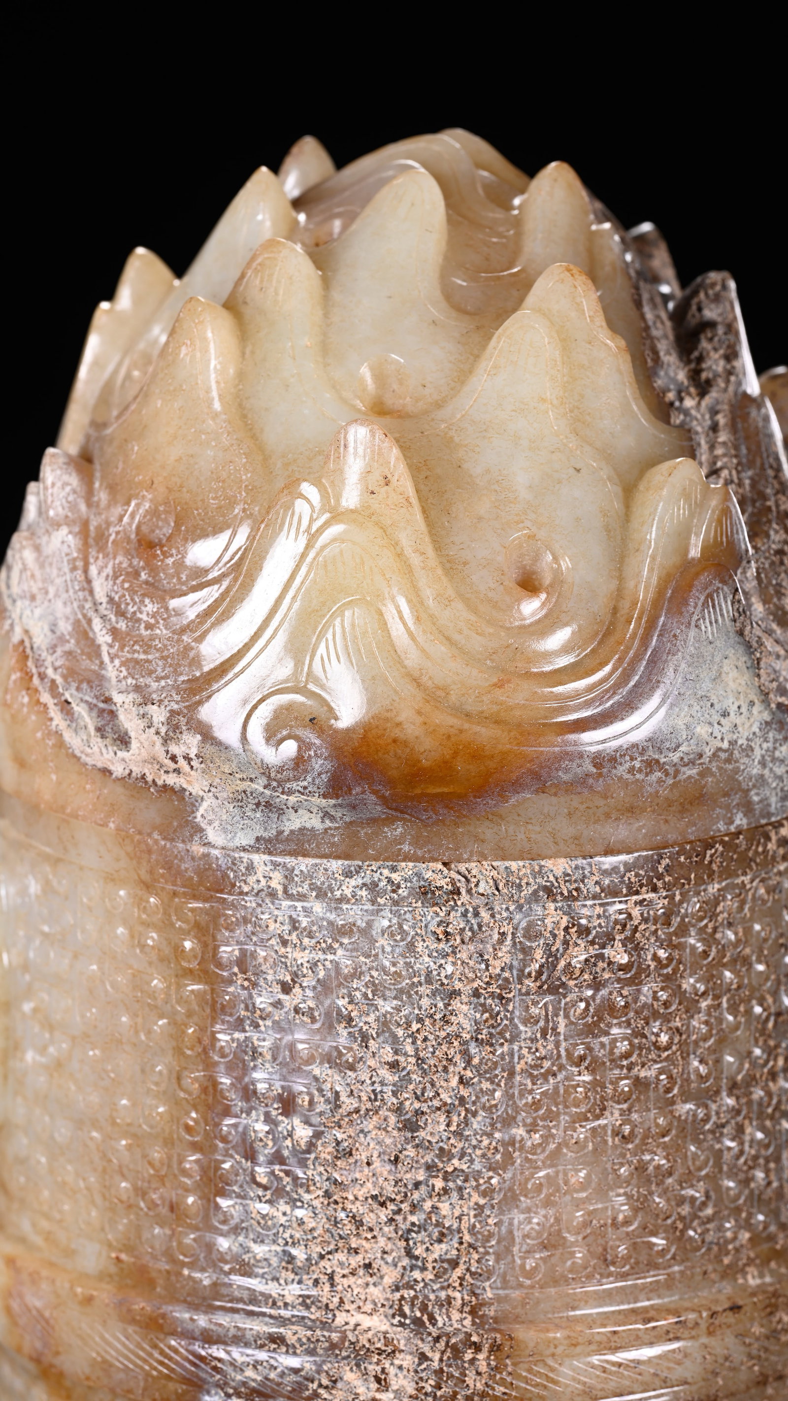A JADE 'BOSHAN' CENSER - 10