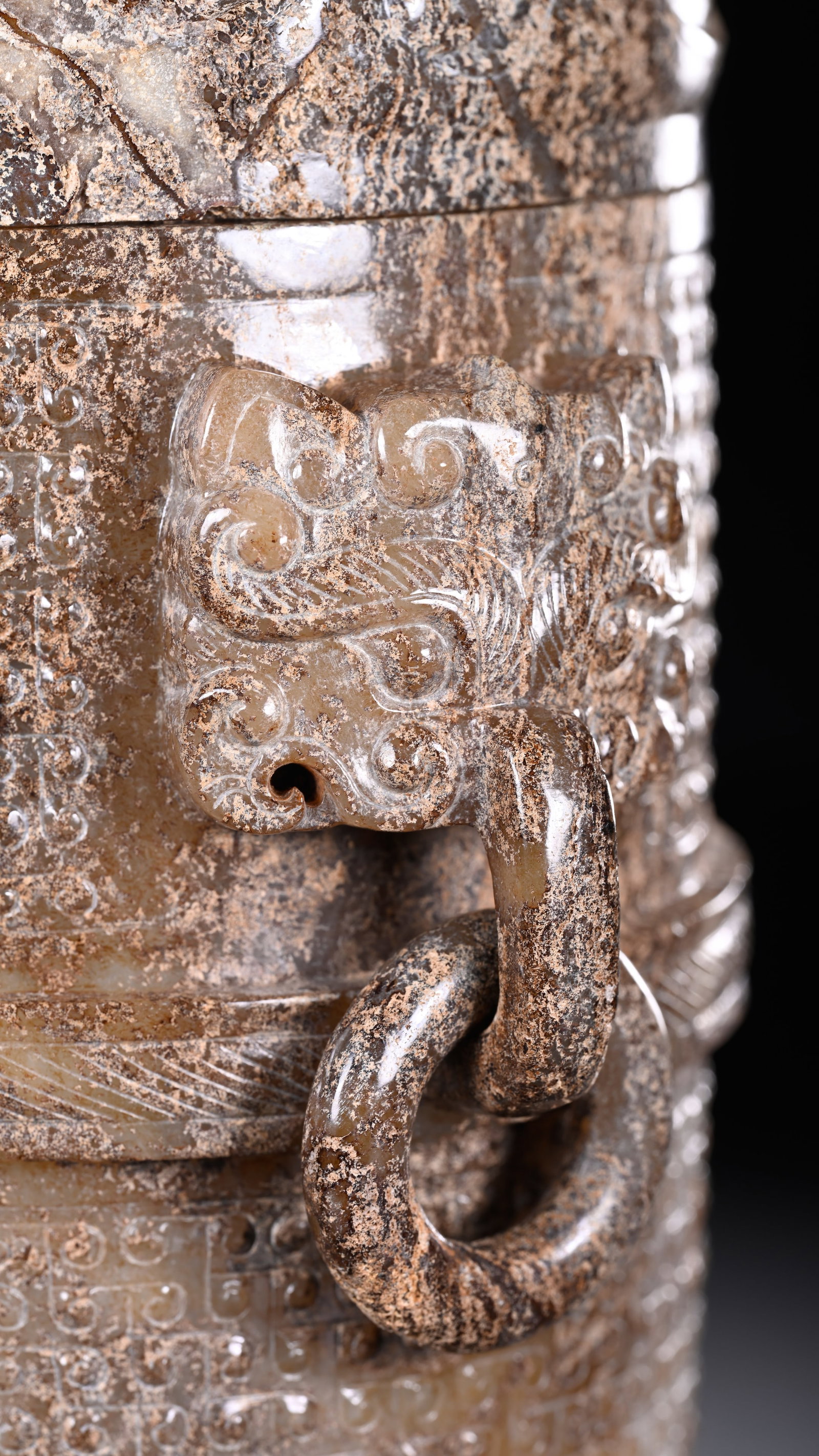 A JADE 'BOSHAN' CENSER - 7