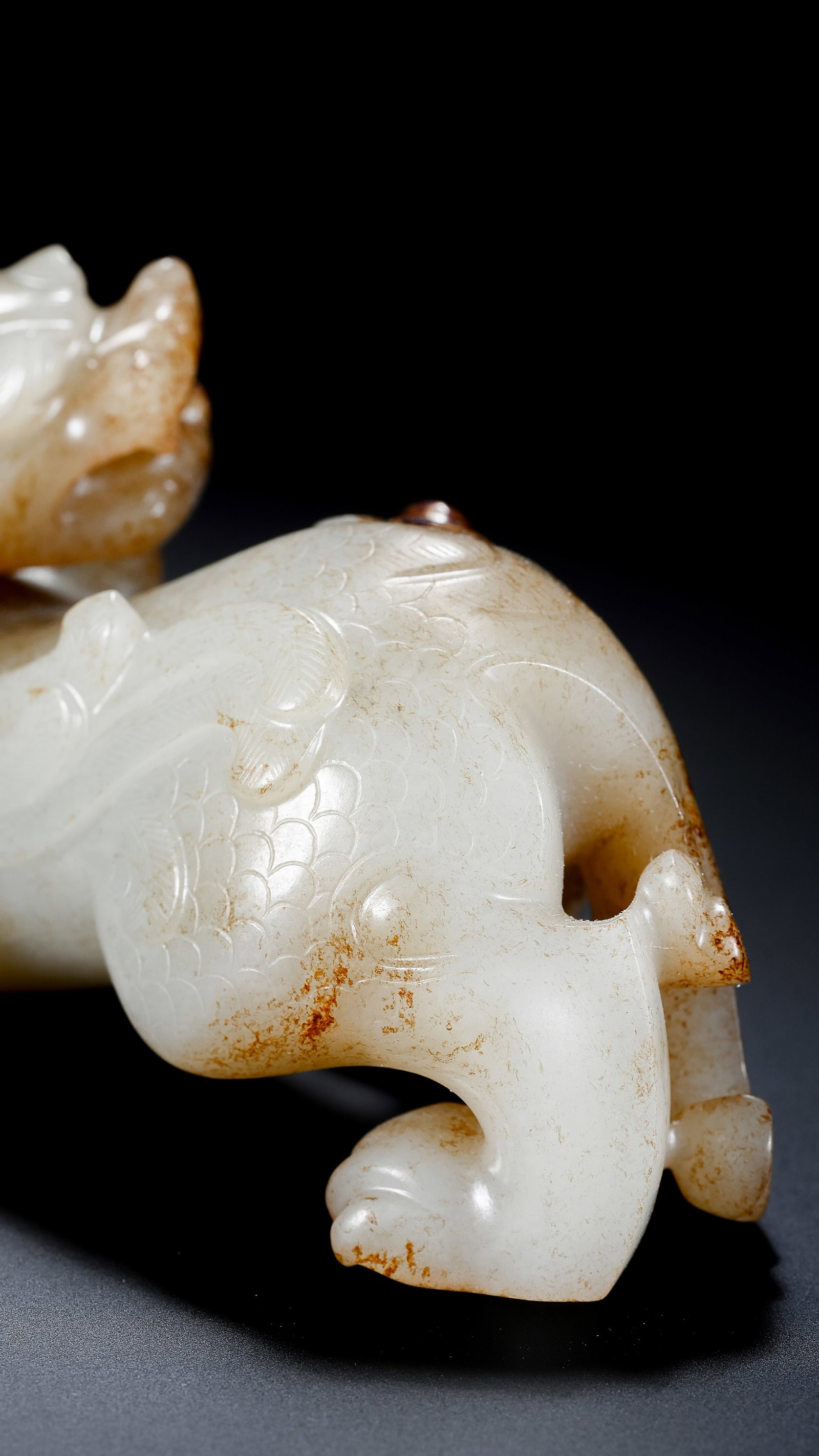 A JADE 'AUSPICIOUS BEAST' - 9