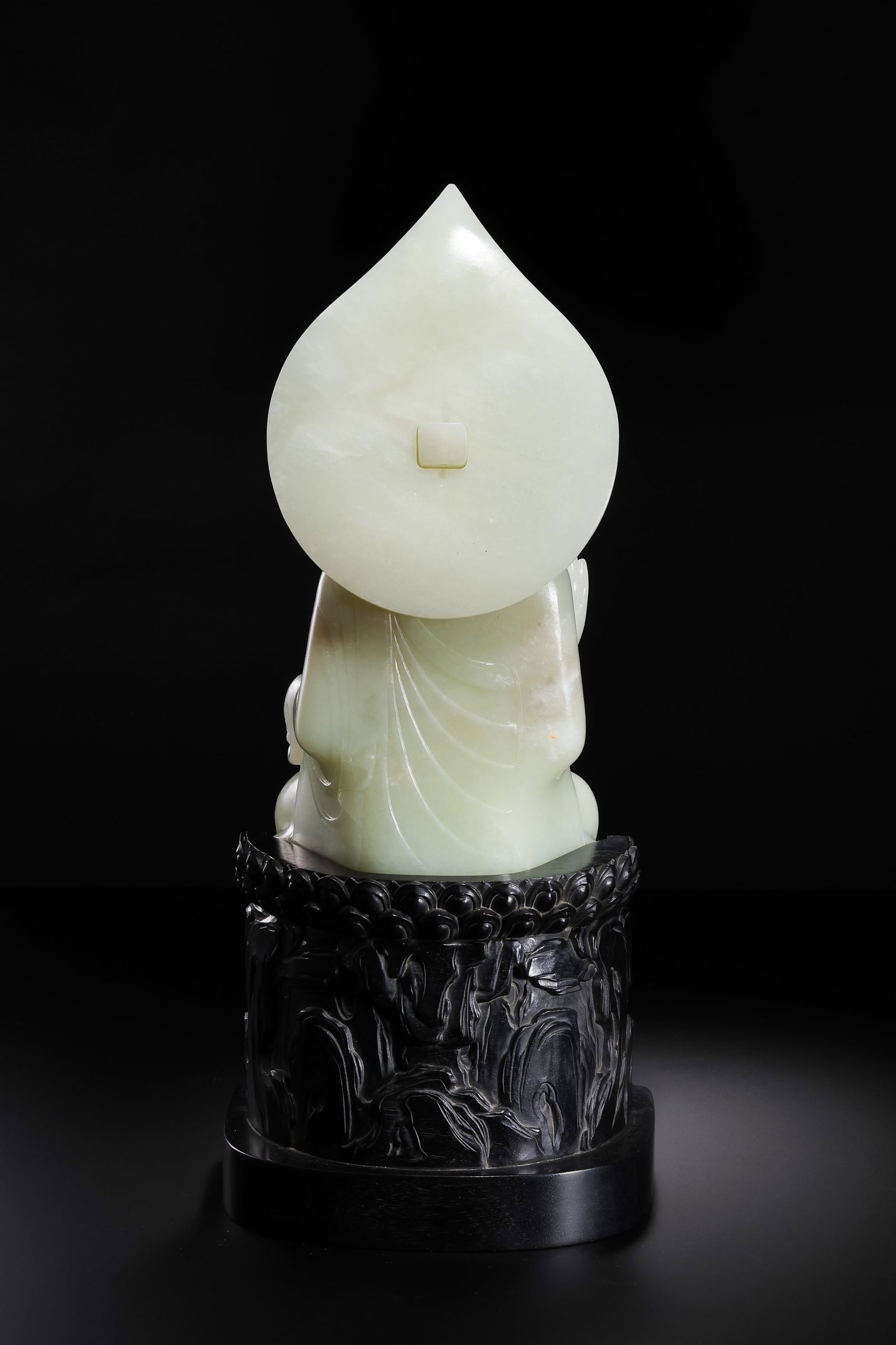 A JADE FIGURE OF BUDDHA (1 of 12)