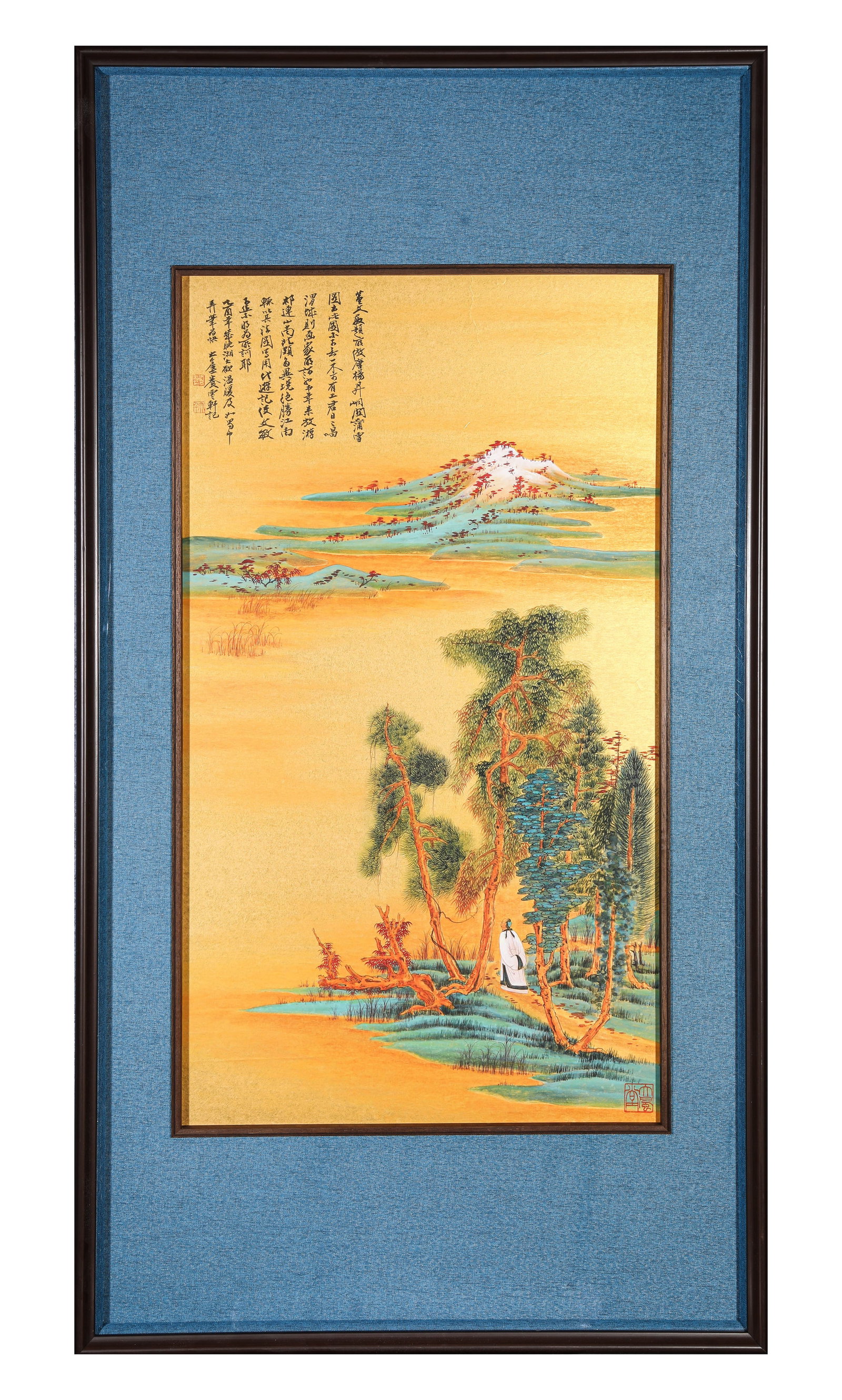 ZHANG DAQIAN (1899-1983), ATTRIBUTED TO, NOBLE SCHOLAR UNDER PINE: ZHANG DAQIAN (1899-1983), ATTRIBUTED TO, NOBLE SCHOLAR UNDER PINE Description: Dimensions: Width: 48.5 cm x Height: 87 cm. All measurements are approximate.