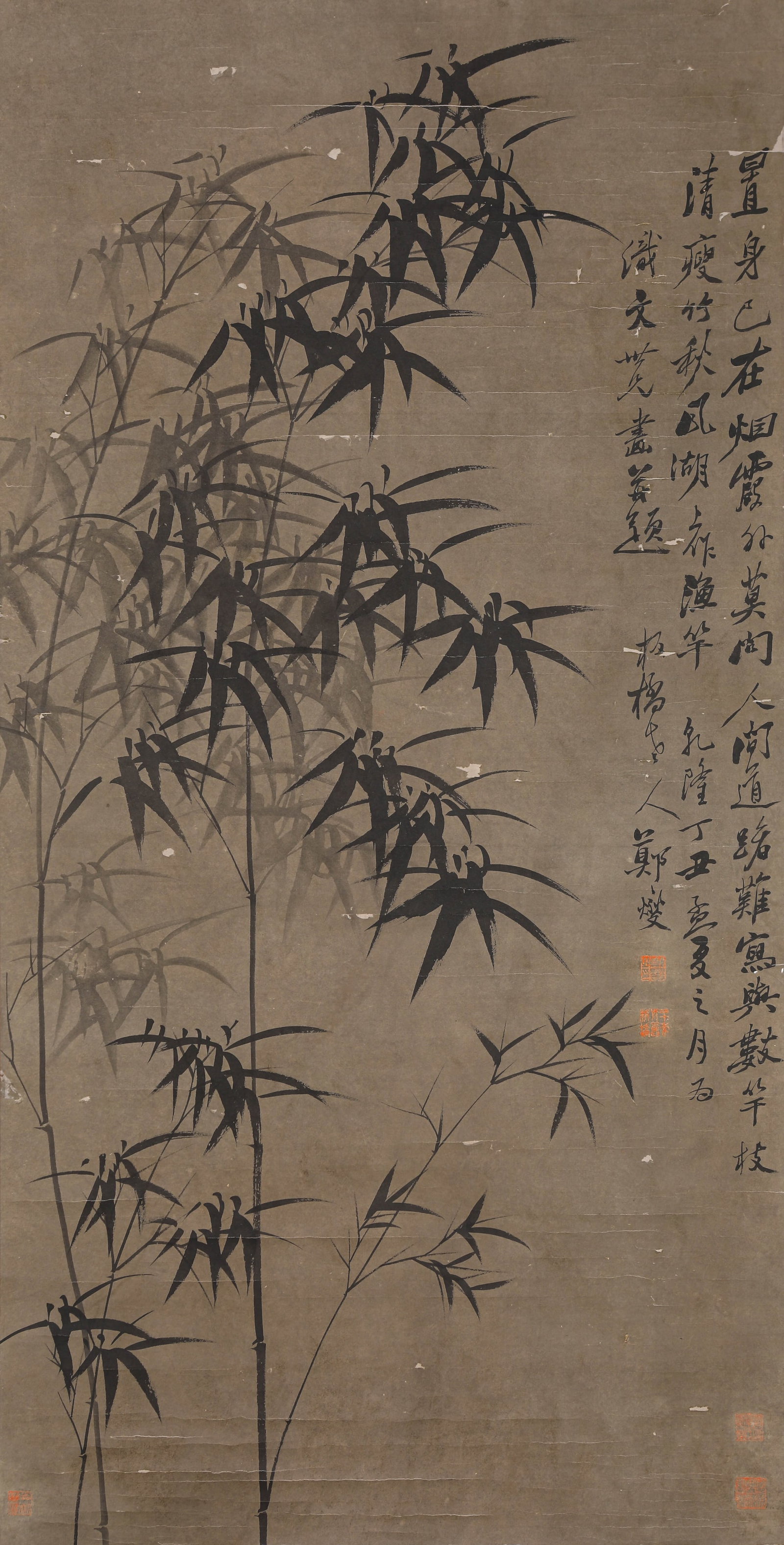 ZHENG XIE (1693-1765), ATTRIBUTED TO, INK BAMBOO (1 of 7)