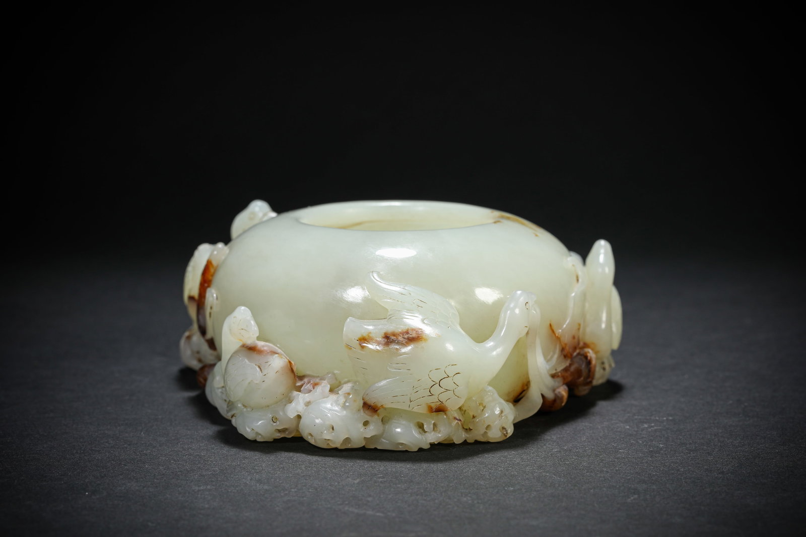 A JADE WATER POT - 3