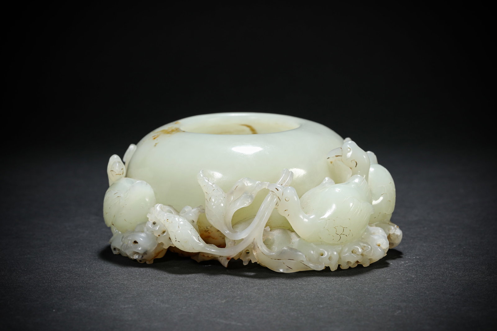 A JADE WATER POT - 4
