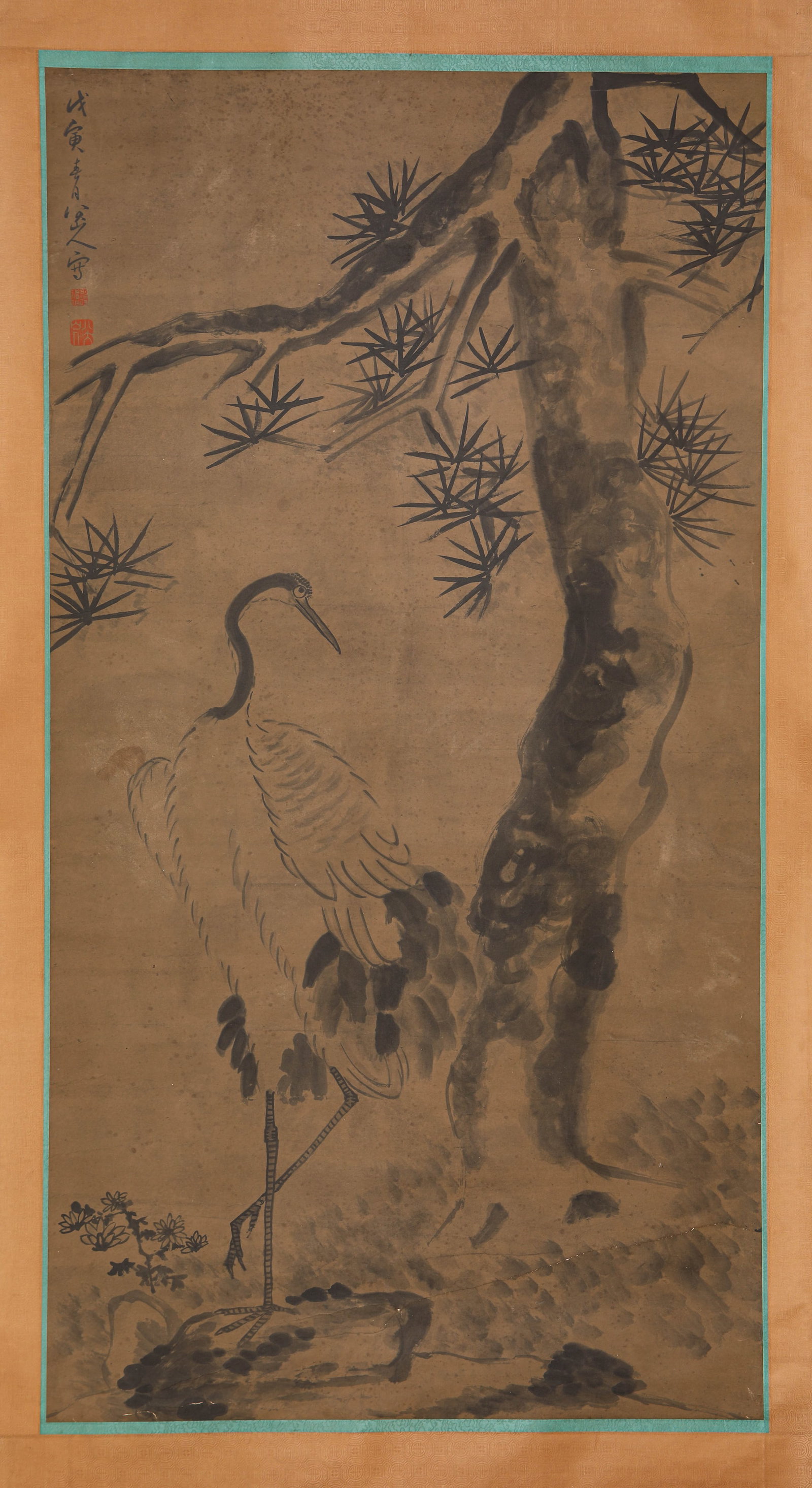 BADA SHANREN (1626-1705), ATTRIBUTED TO, IMMORTAL CRANE: BADA SHANREN (1626-1705), ATTRIBUTED TO, IMMORTAL CRANE Description: Dimensions: Width: 95 cm x Height: 180 cm. All measurements are approximate.