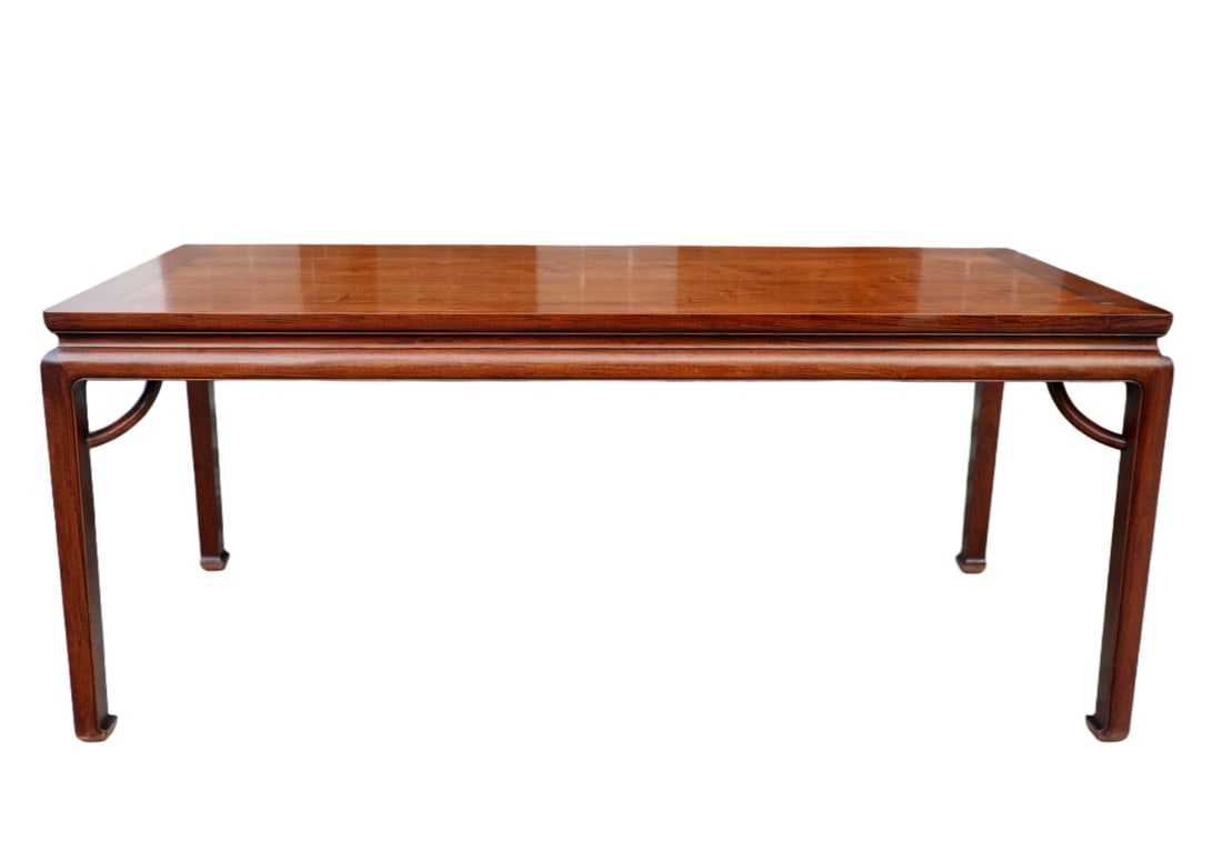 A HUANGHUALI PAINTING TABLE WITH LUOGUO STRETCHERS: A HUANGHUALI PAINTING TABLE WITH LUOGUO STRETCHERS Size:Length:188cm,Width:77cm,Height:80cm