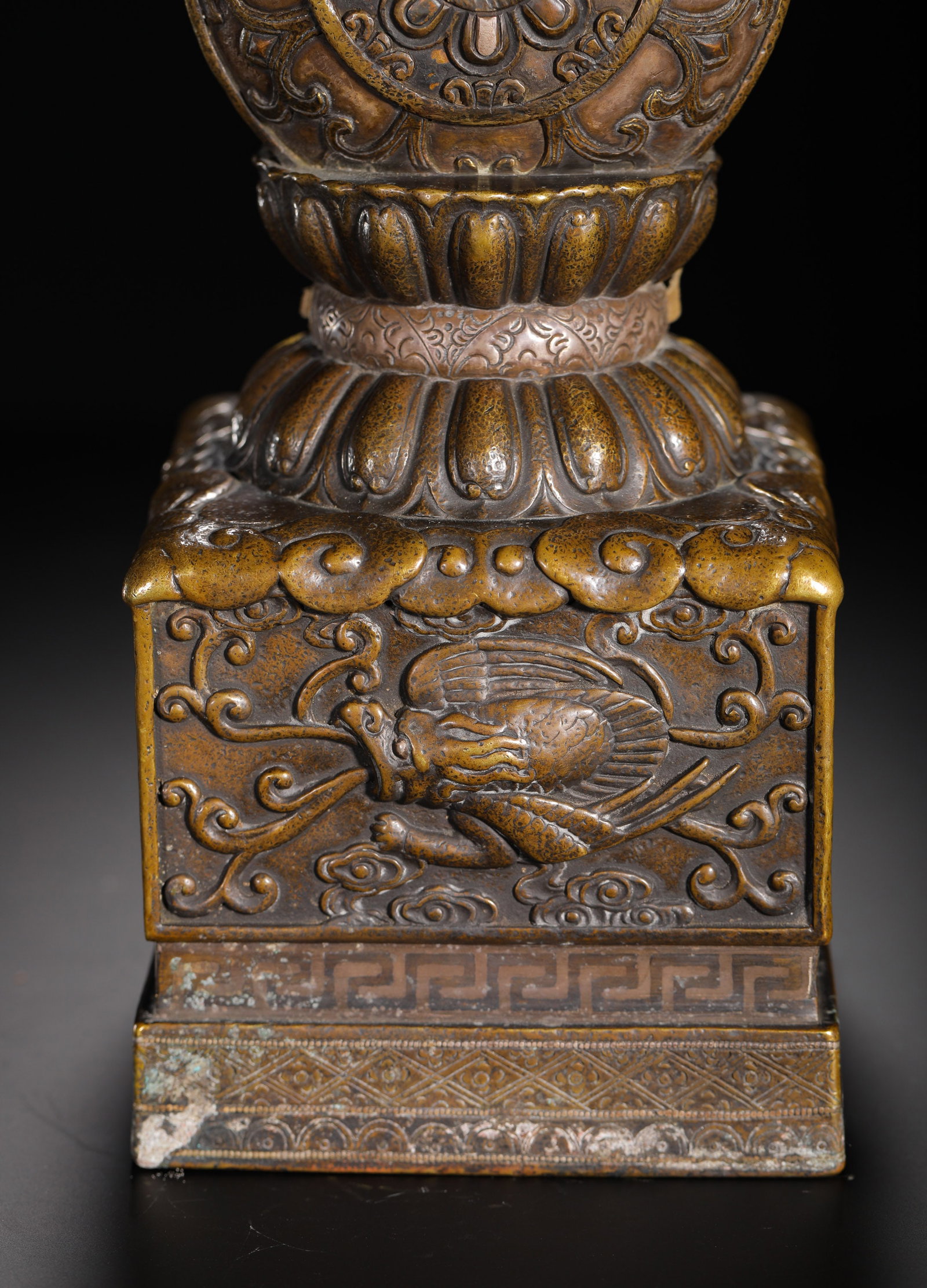BRONZE BUDDHIST CAROUSEL SEALS - 3