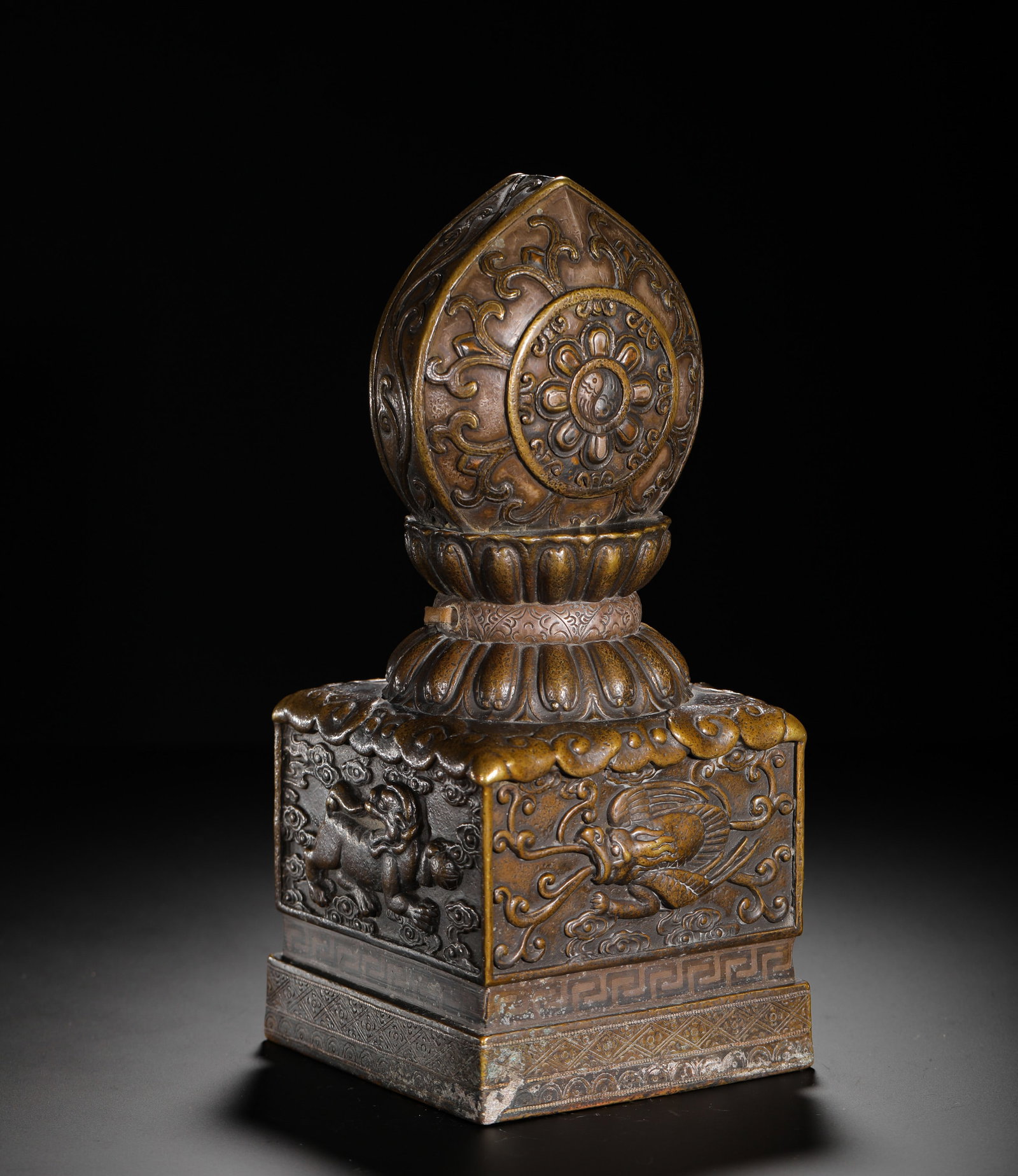 BRONZE BUDDHIST CAROUSEL SEALS - 4