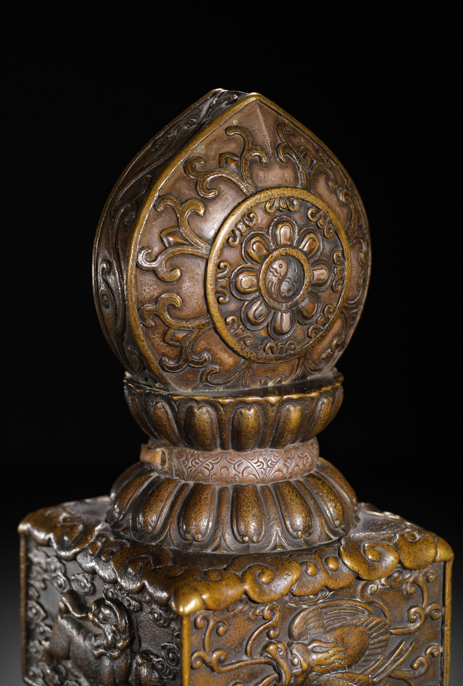 BRONZE BUDDHIST CAROUSEL SEALS - 5