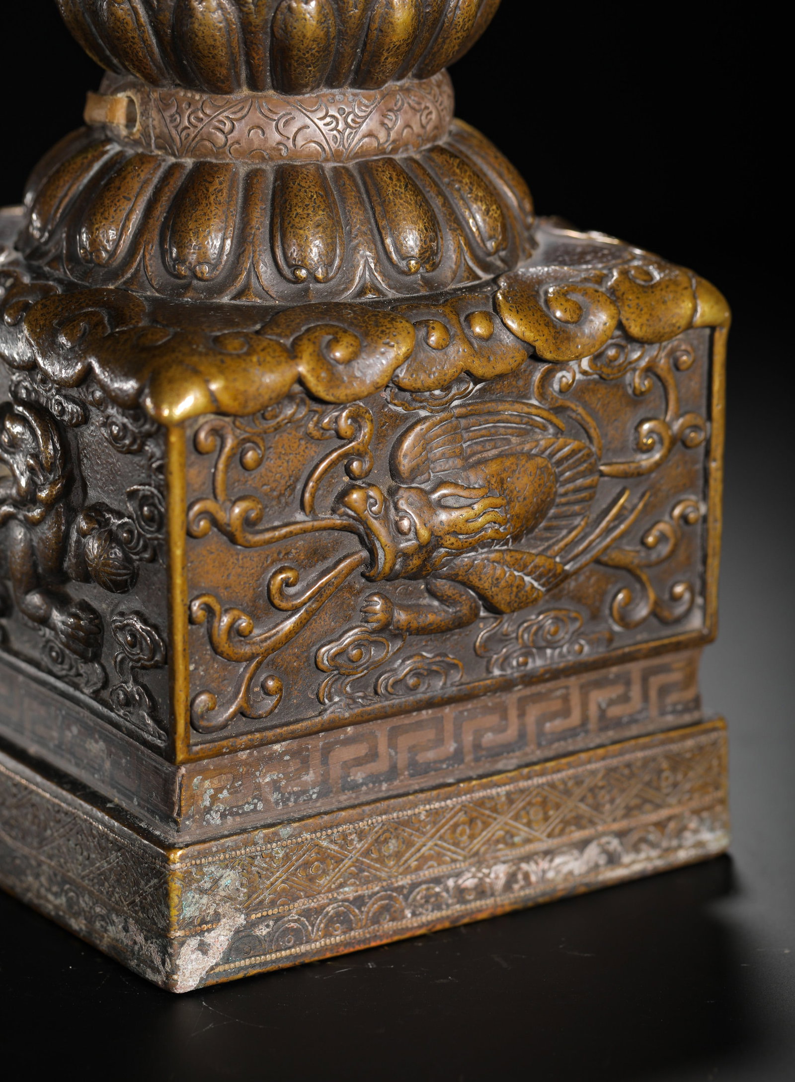 BRONZE BUDDHIST CAROUSEL SEALS - 6