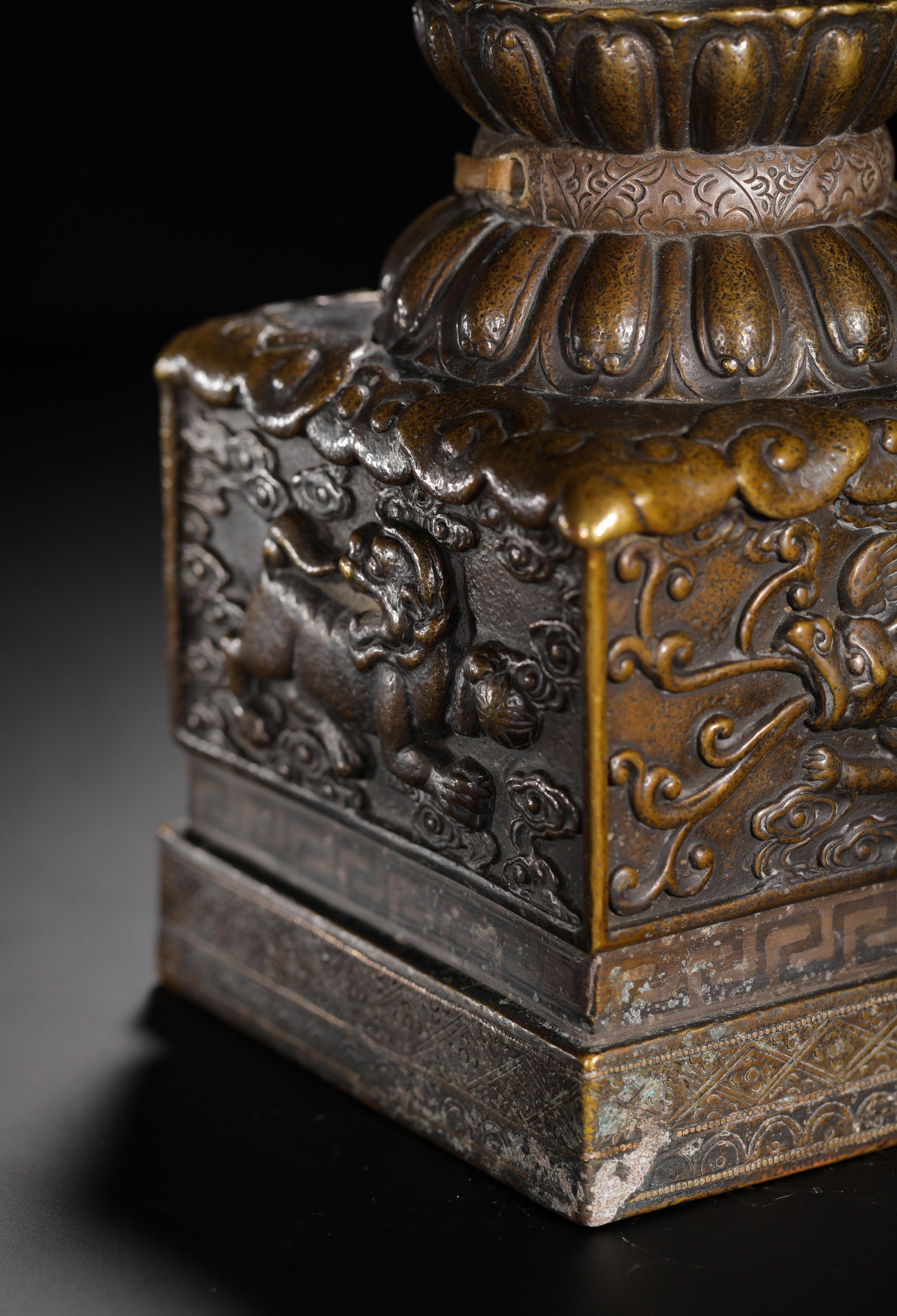 BRONZE BUDDHIST CAROUSEL SEALS - 7