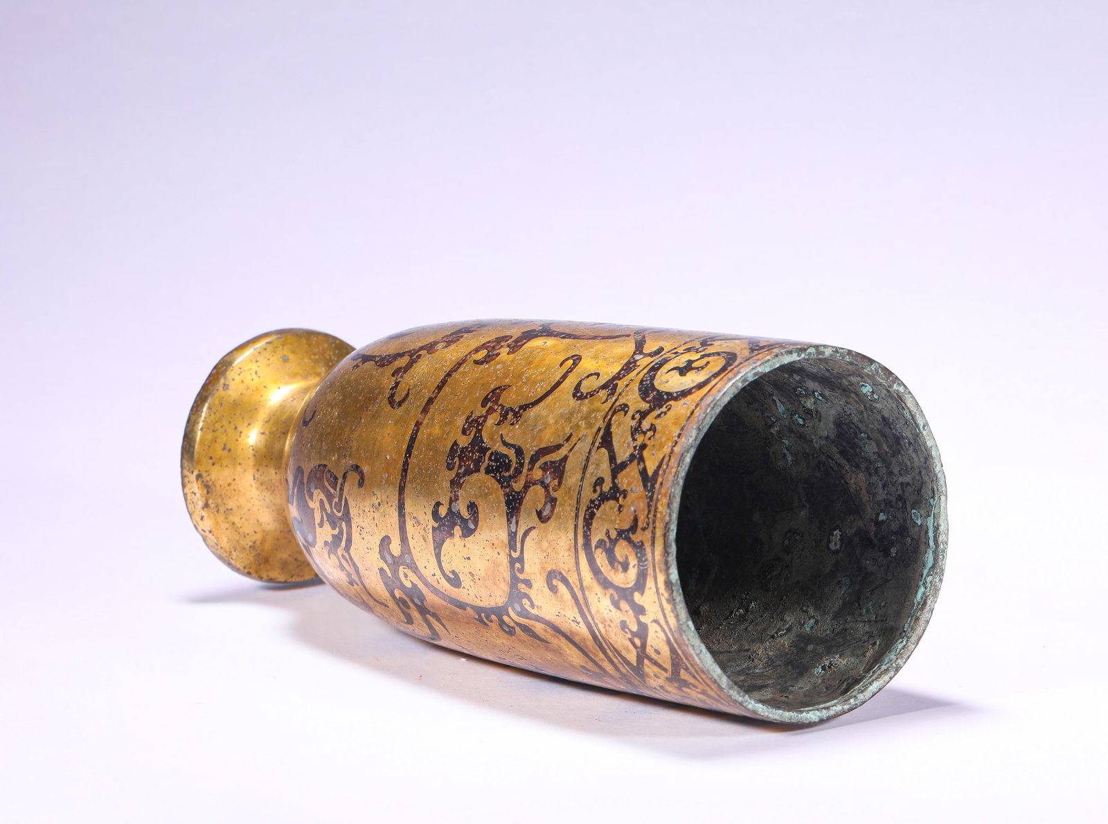 BRONZE GILDED DRAGON PATTERN CUP - 5
