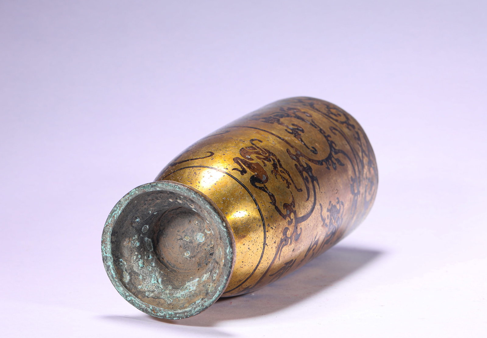 BRONZE GILDED DRAGON PATTERN CUP - 6