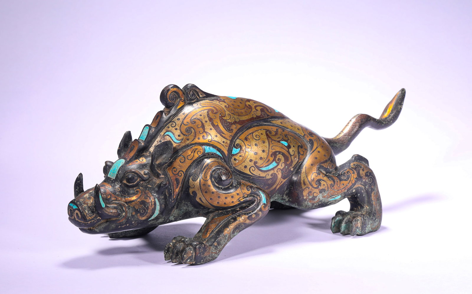 BRONZE GILDED AUSPICIOUS BEAST - 4