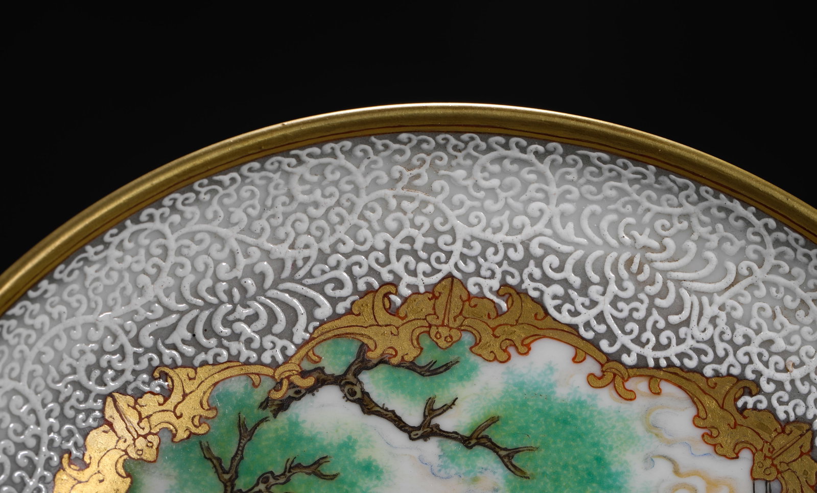ENAMEL FIGURE PLATE - 4