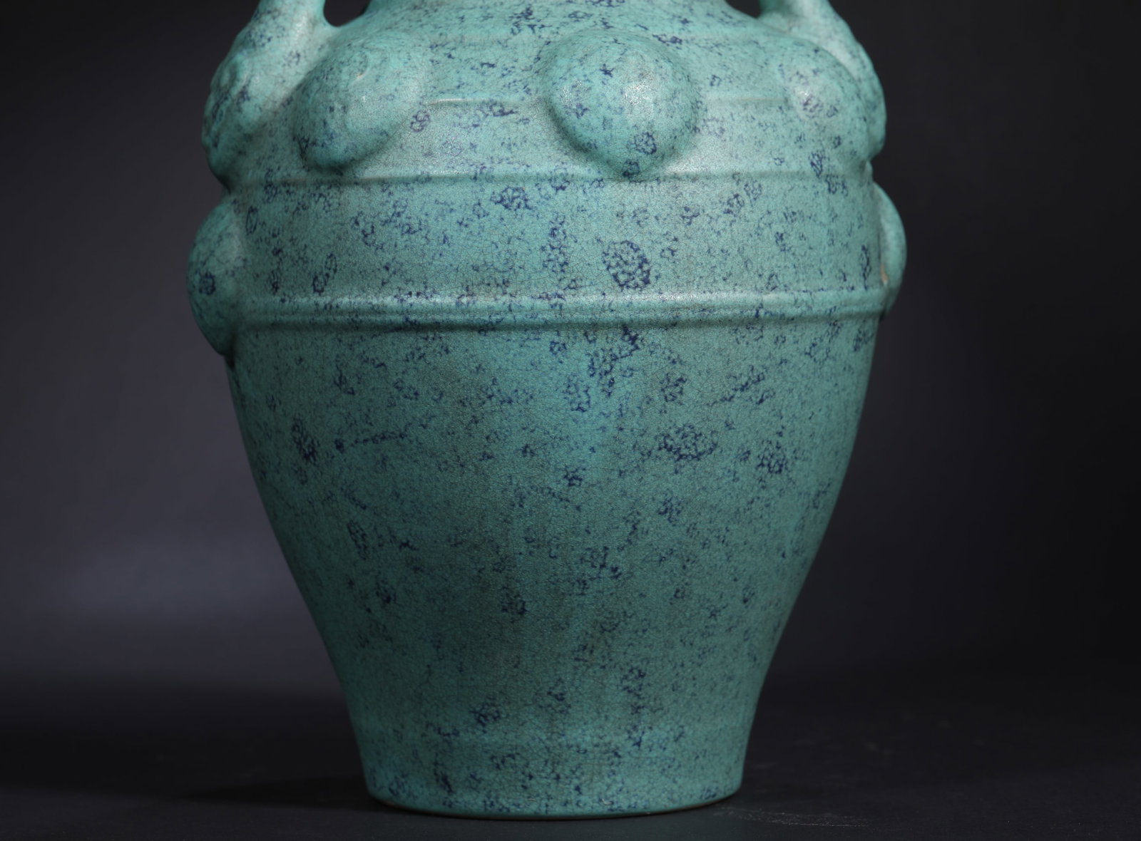 JUN KILN DOUBLE-EARED VASE - 4