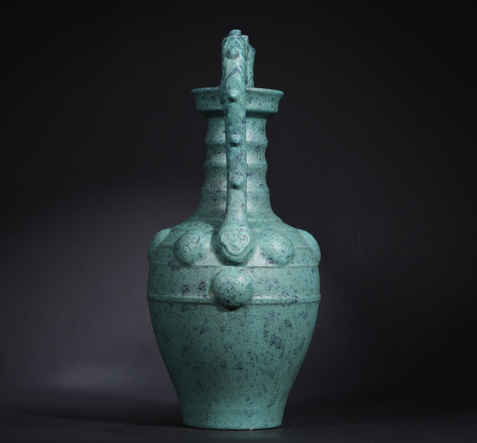JUN KILN DOUBLE-EARED VASE - 7