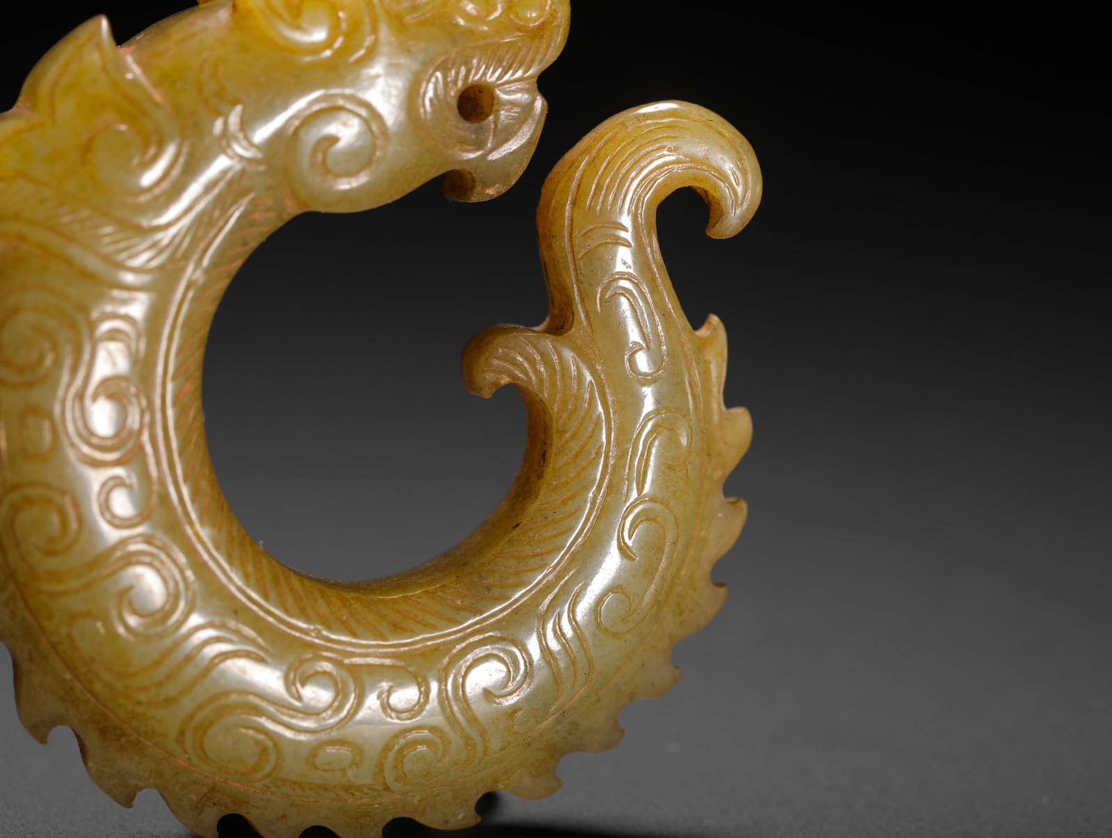JADE DRAGON-SHAPED PENDANTS - 3