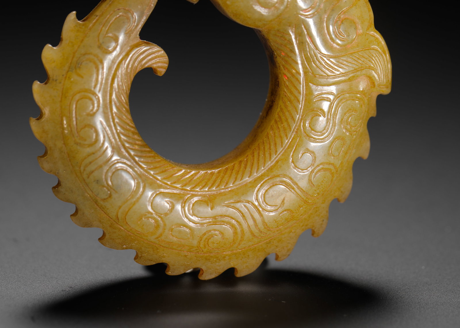 JADE DRAGON-SHAPED PENDANTS - 4