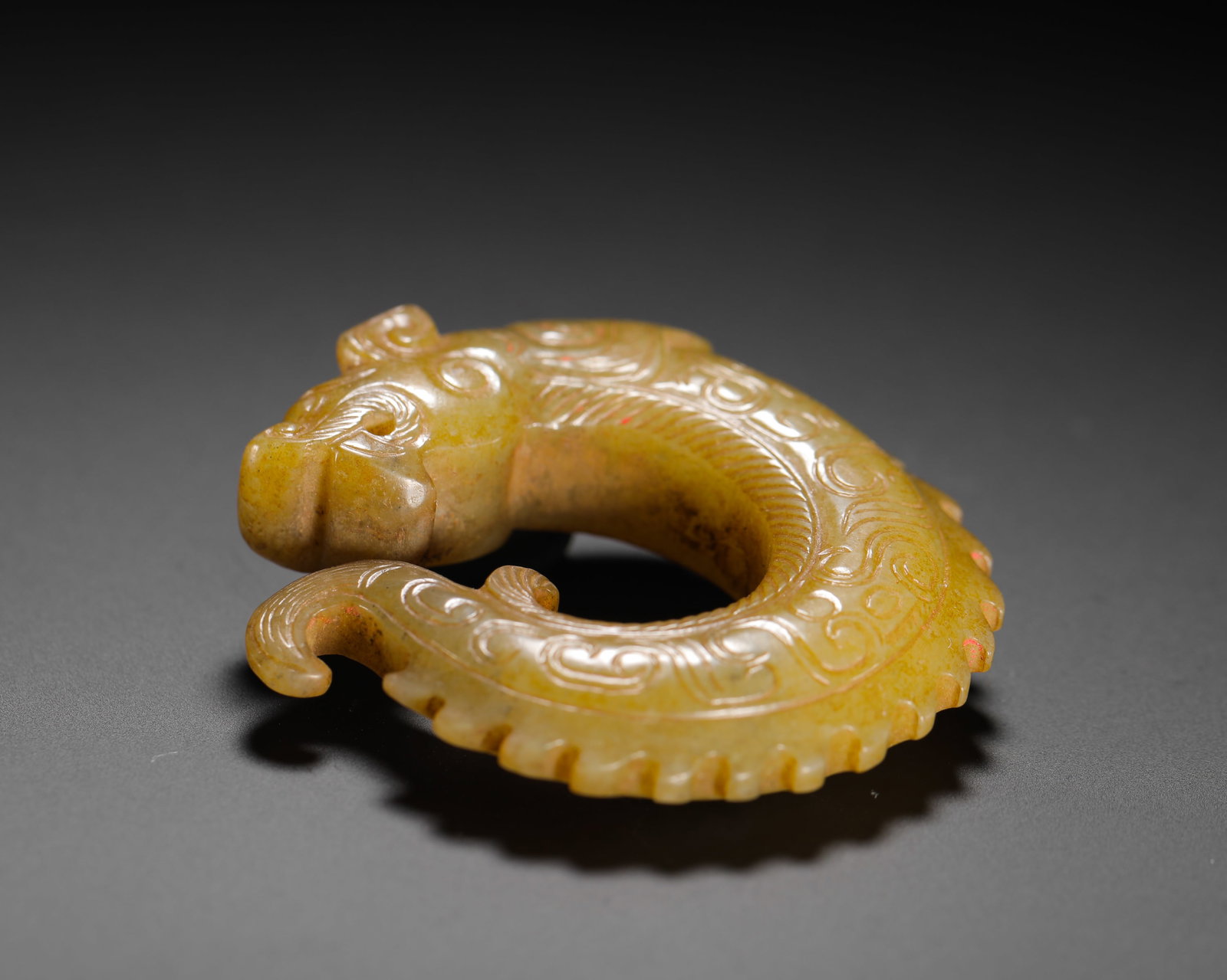 JADE DRAGON-SHAPED PENDANTS - 6