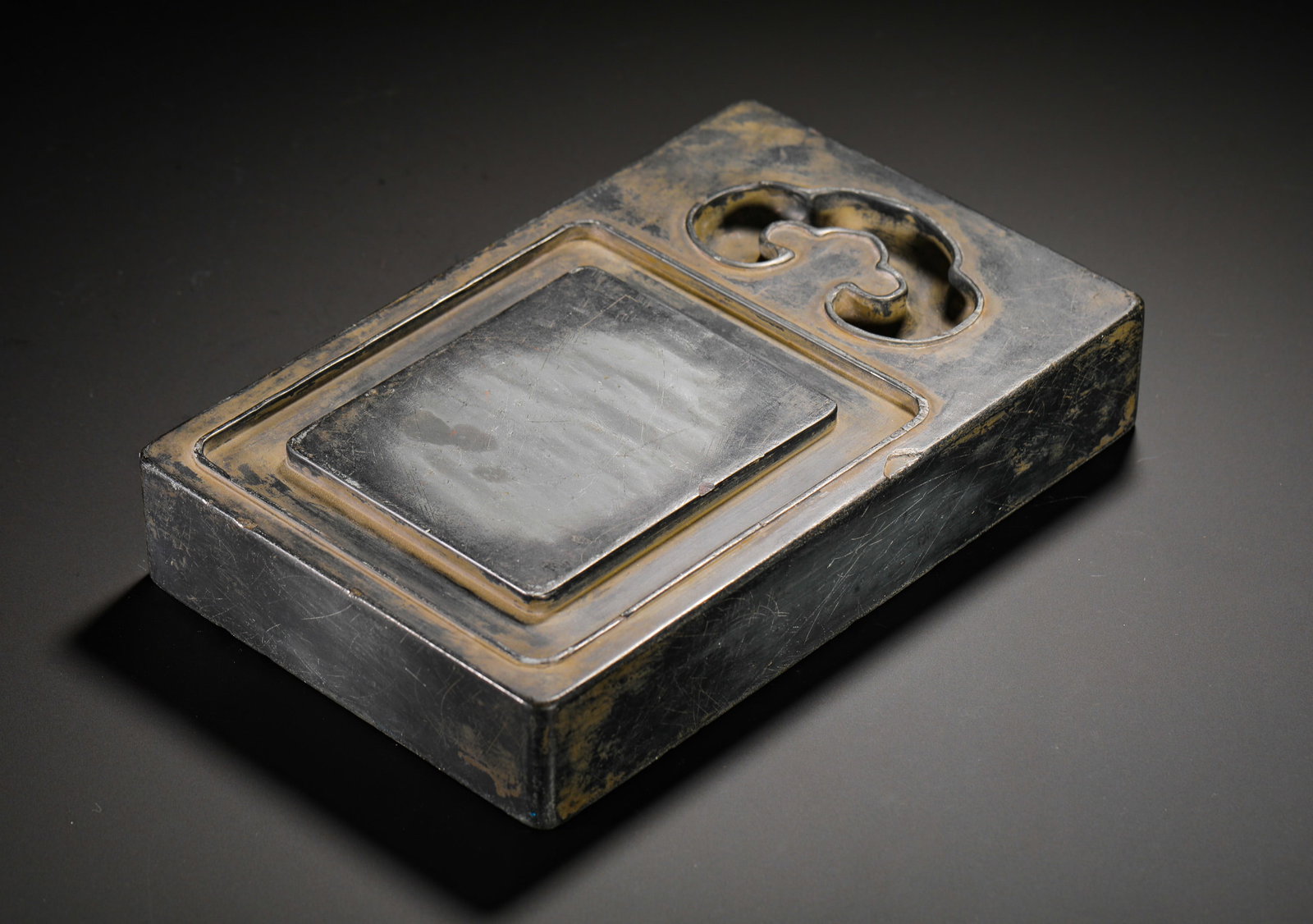 POETRY AND PROSE BY HU HUI 'EN, ANCIENT STATIONERY AND INKSTONE. (1 of 7)