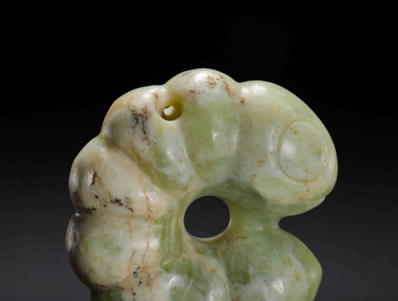 DRAGON-SHAPED JADE DISC - 4
