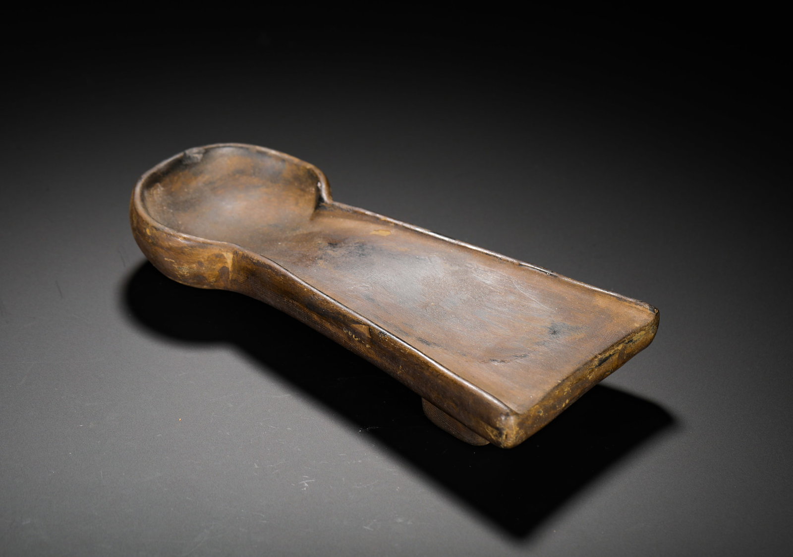 A CINNABAR INKSTONE - 4