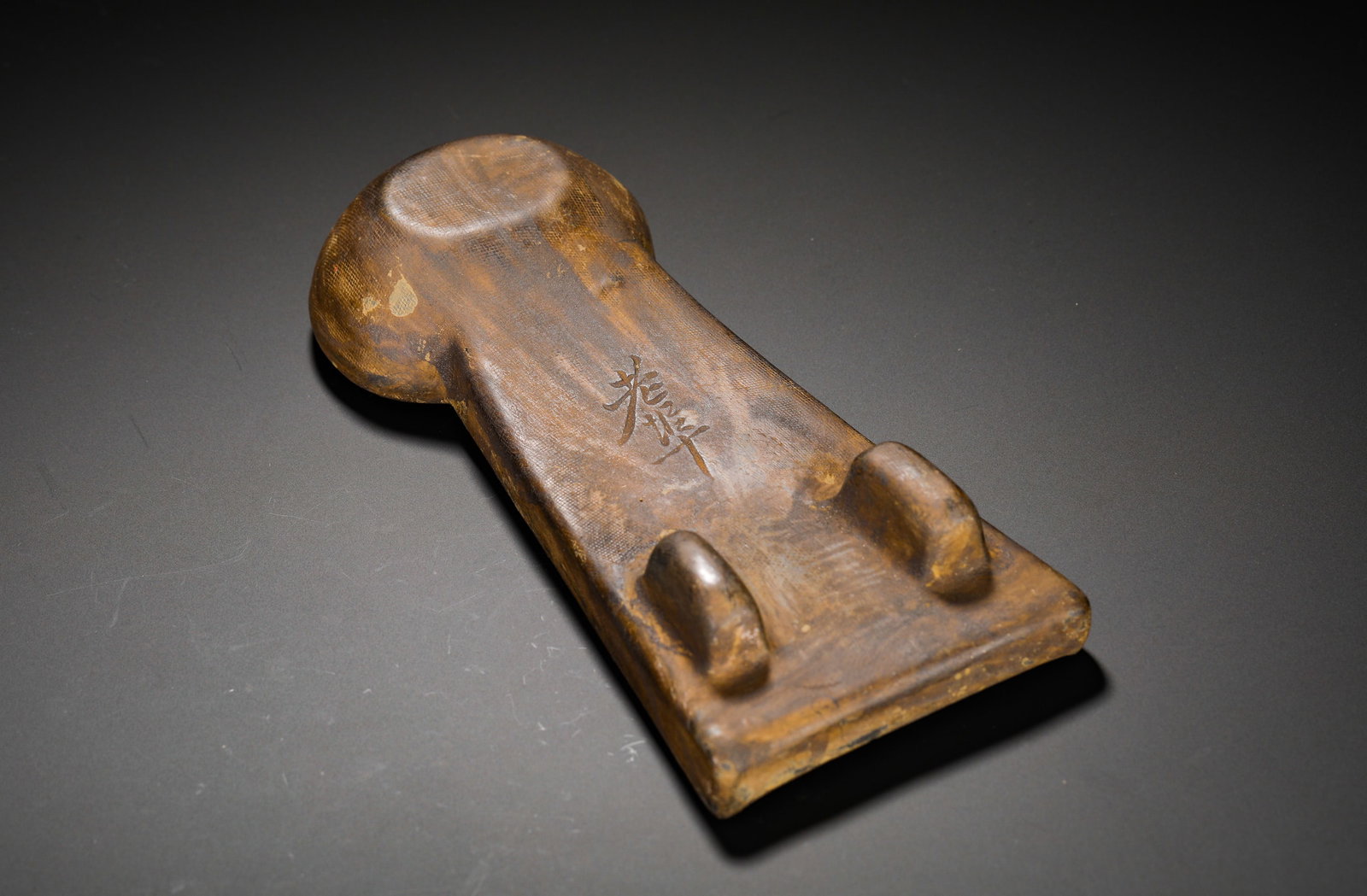 A CINNABAR INKSTONE - 8