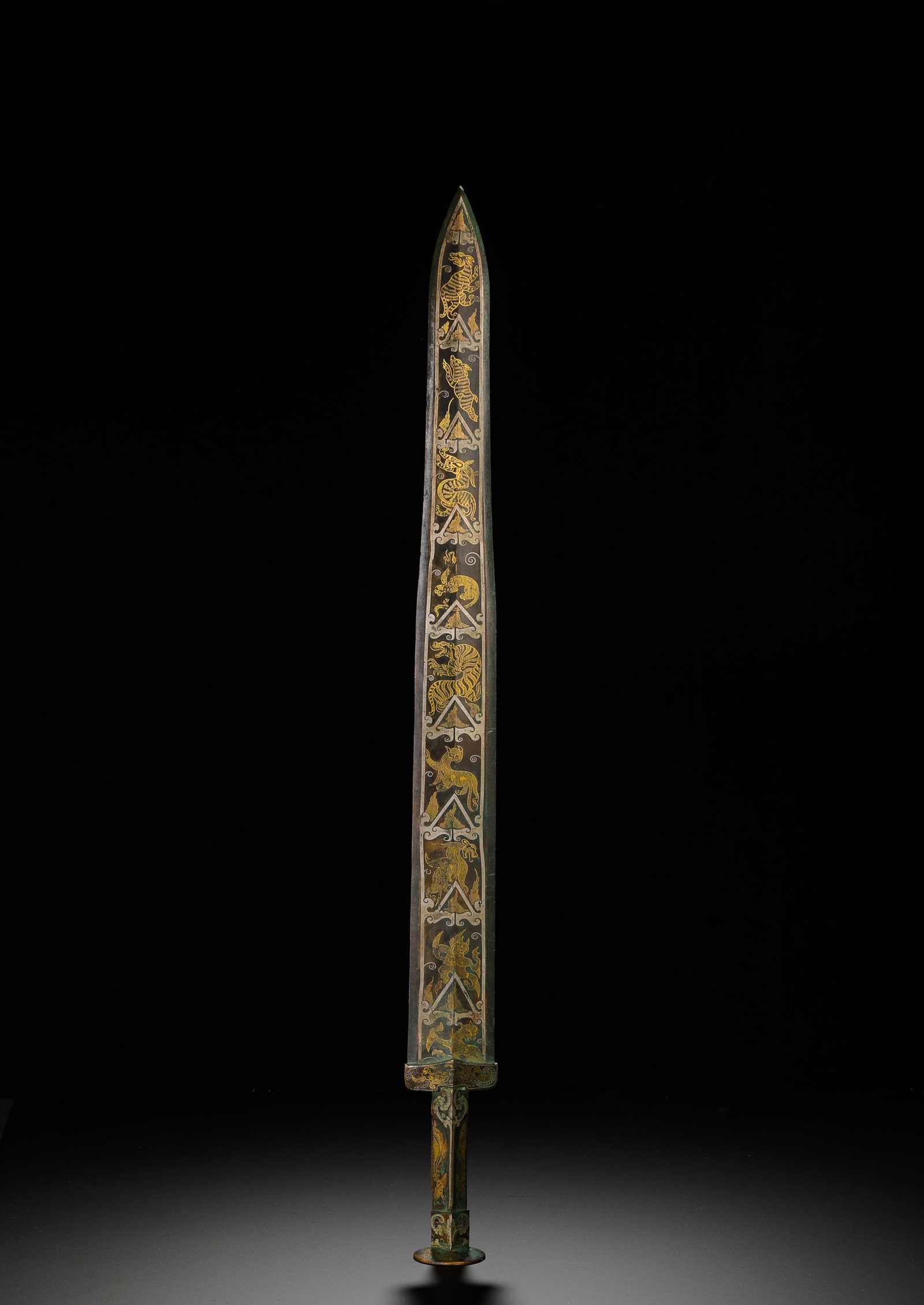 BRONZE INSCRIPTIONS SWORD: BRONZE INSCRIPTIONS SWORD (59.8cm,Weight:920g)