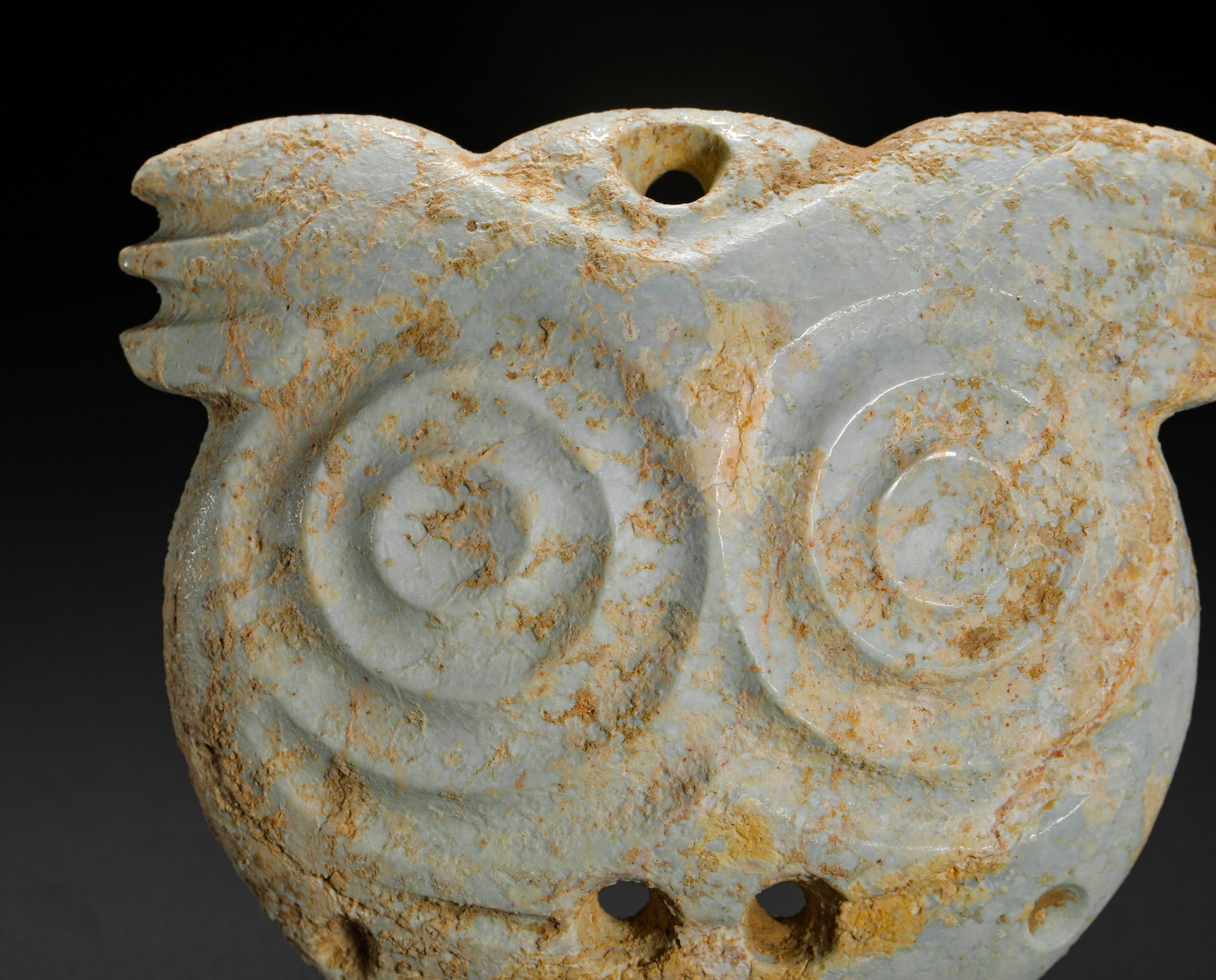 JADE OWL PENDANT - 2