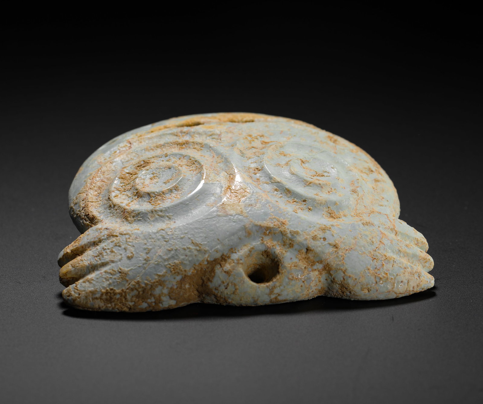 JADE OWL PENDANT - 8