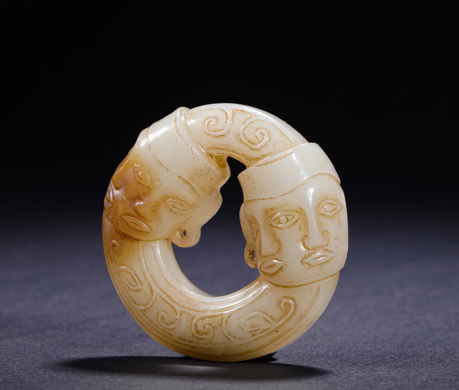 HETIAN WHITE JADE RING - 3