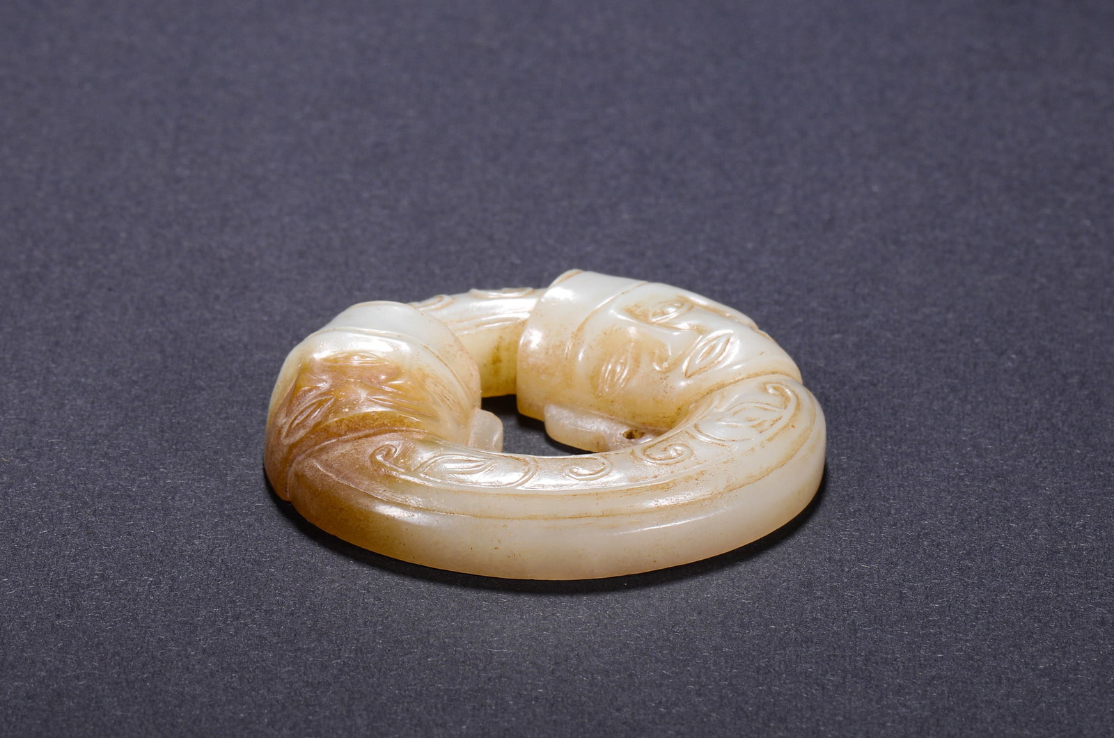 HETIAN WHITE JADE RING - 5