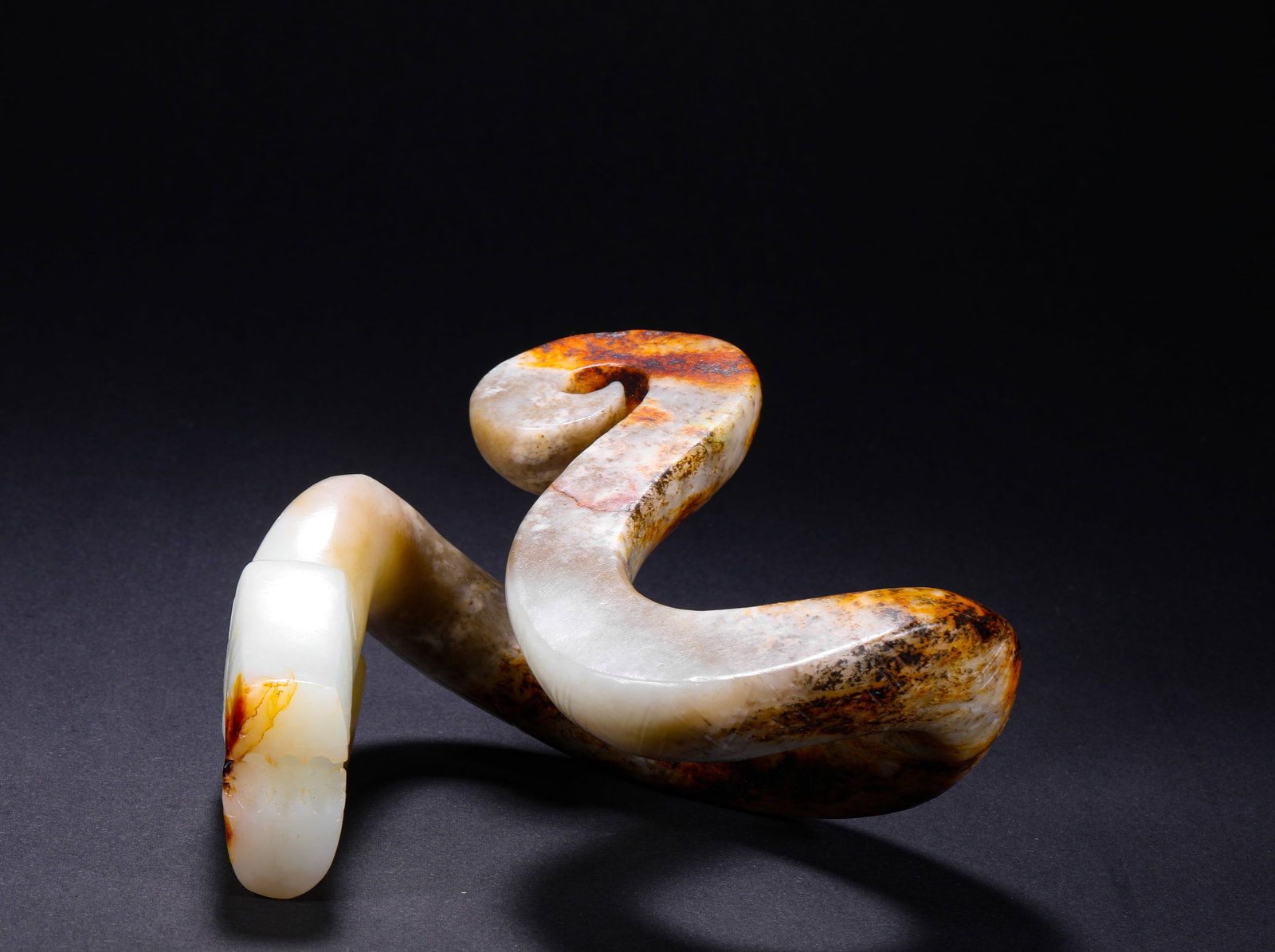 HETIAN WHITE JADE AUSPICIOUS BEAST - 9