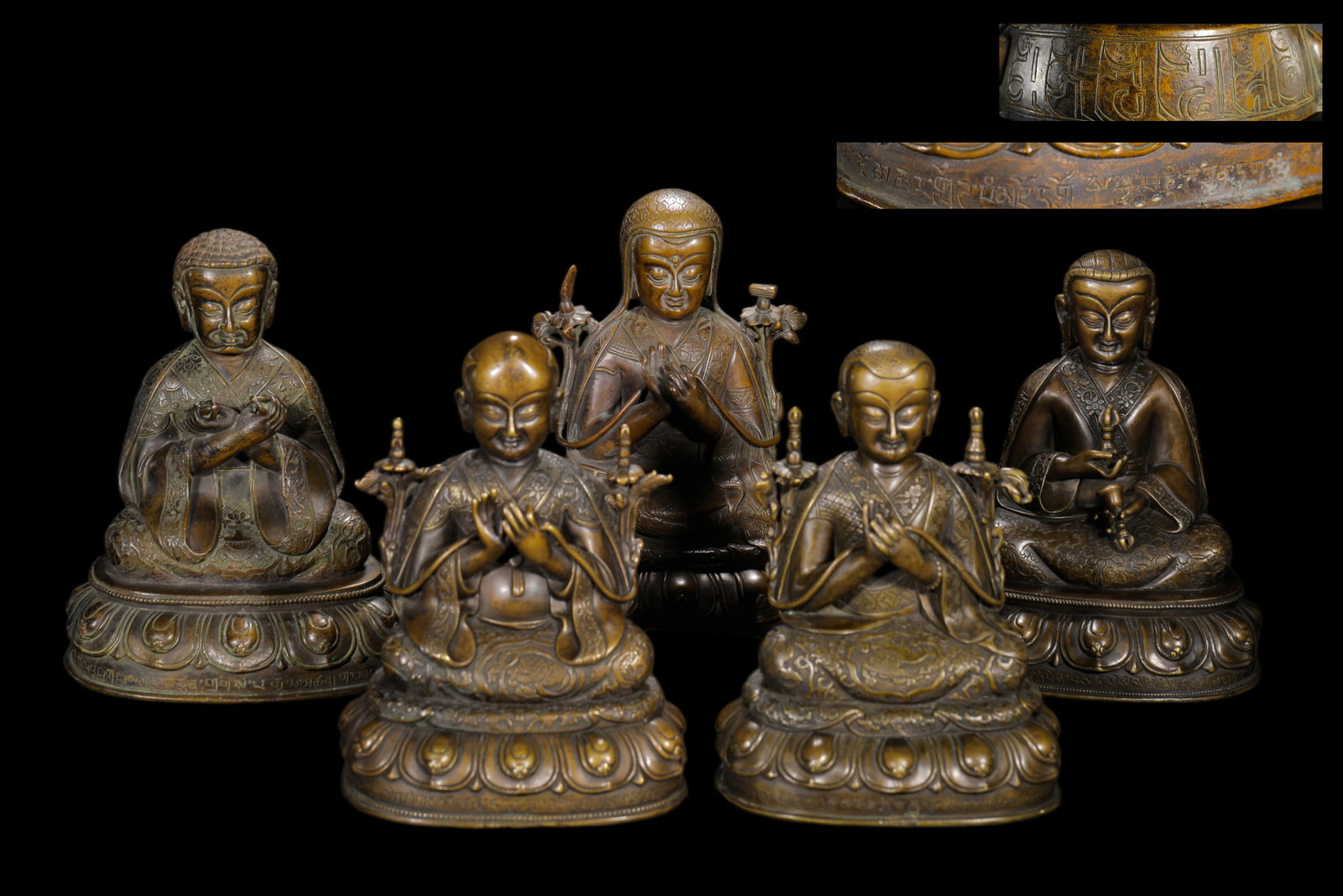 A COPPER ALLOY STATUE OF THE FIFTH PATRIARCH OF THE SAKYA SCHOOL (1 of 20)
