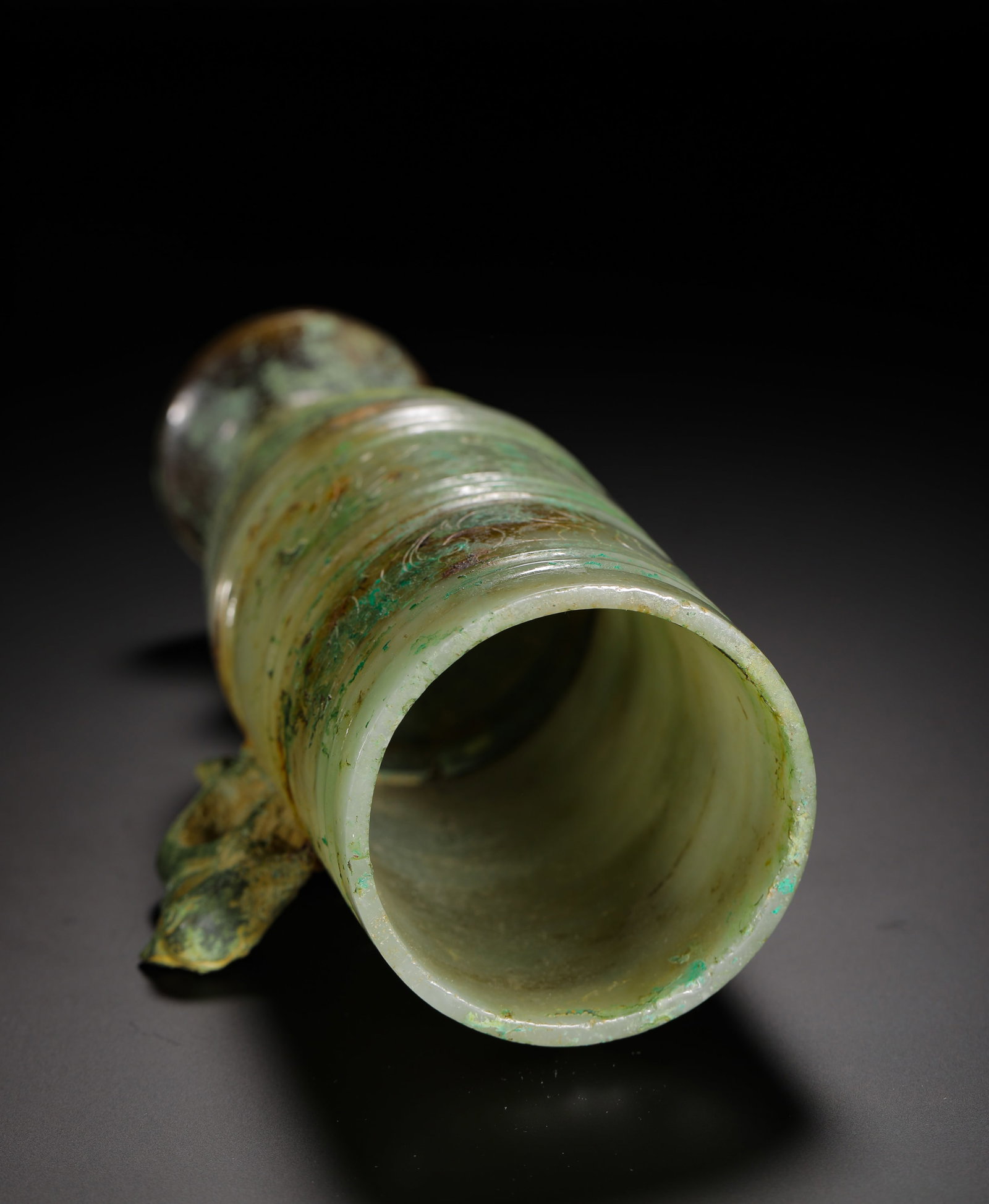 COPPER-BASE JADE PHOENIX-EAR CUPS - 8