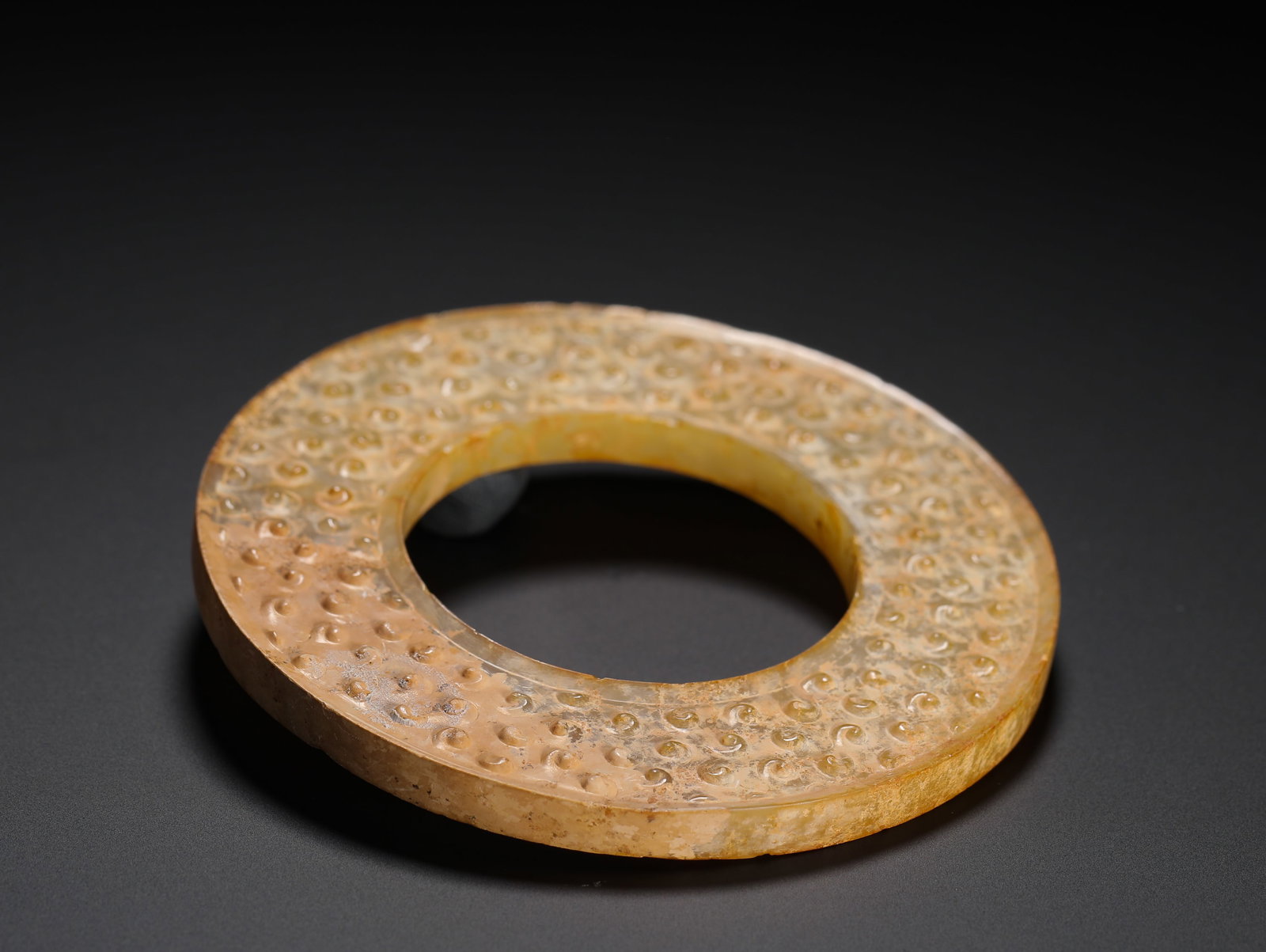 JADE GRAIN PATTERN RING - 9