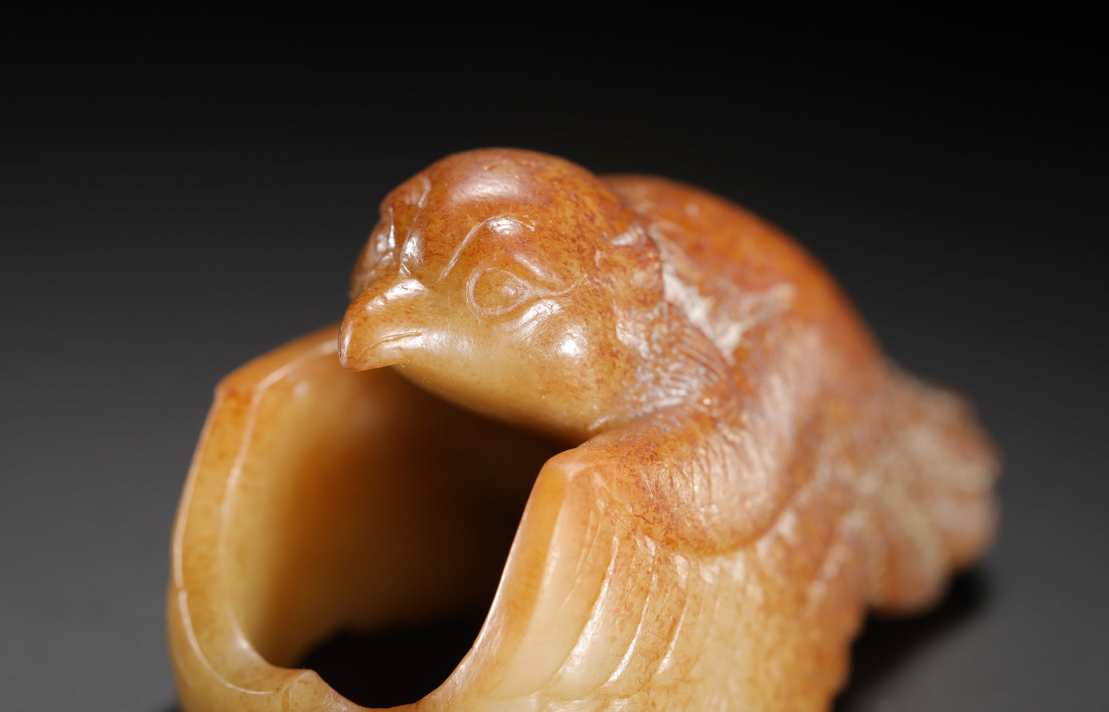 HETIAN JADE YELLOW JADE BIRD - 2