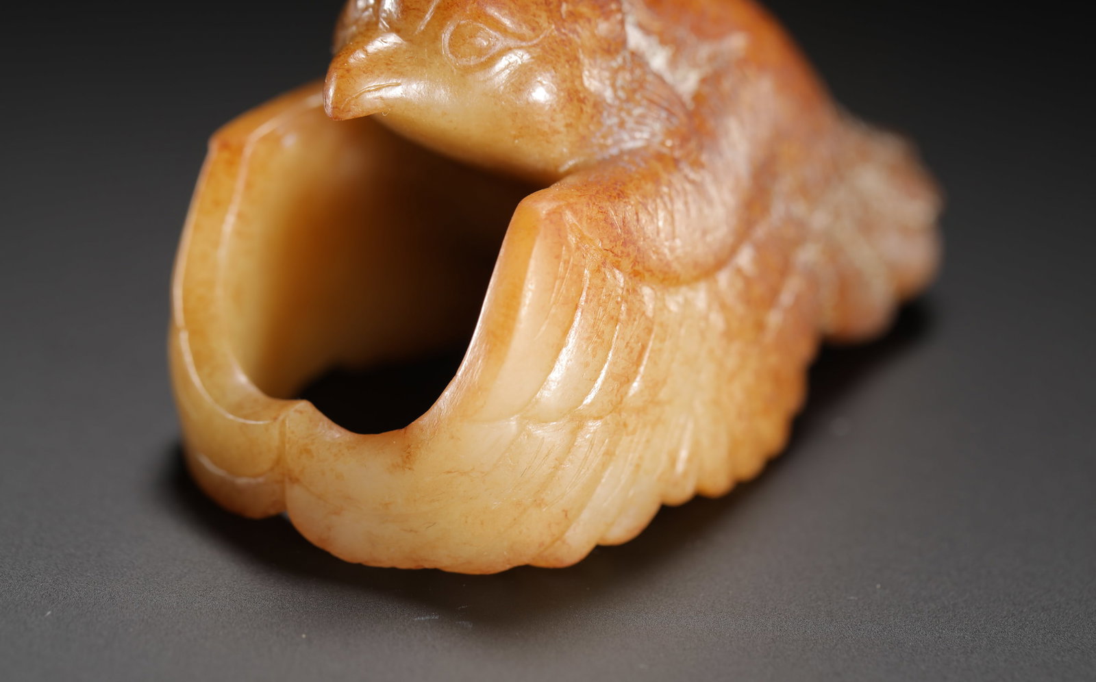 HETIAN JADE YELLOW JADE BIRD - 3