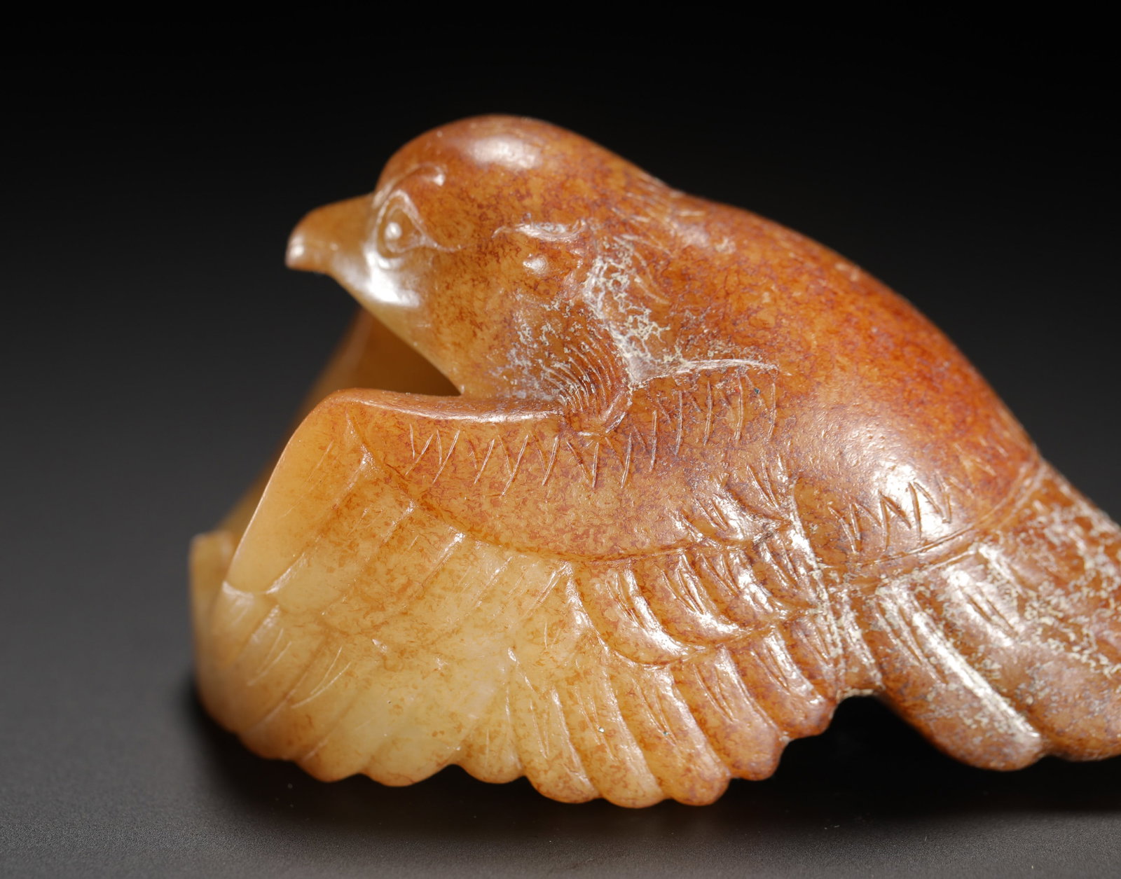 HETIAN JADE YELLOW JADE BIRD - 4