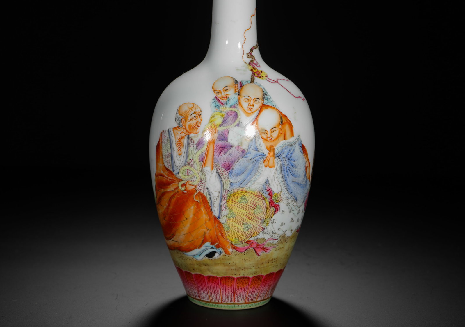 PASTEL FIGURE PATTERN GALLBLADDER BOTTLE - 4