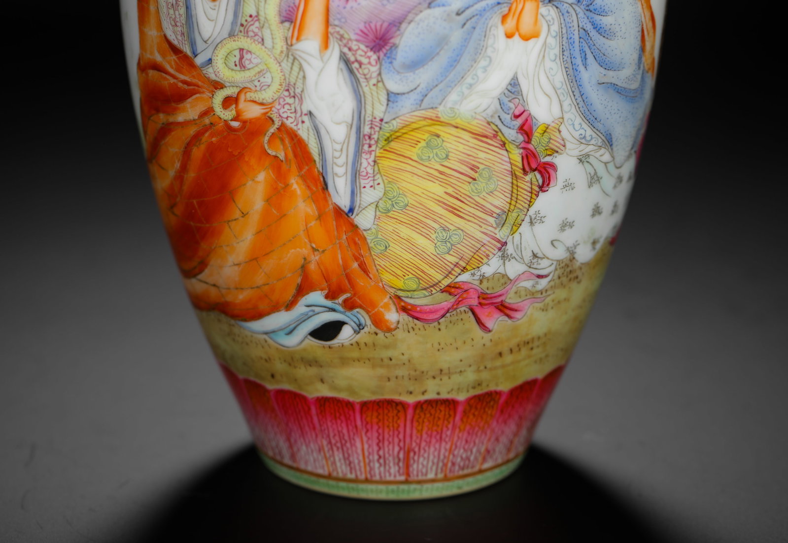 PASTEL FIGURE PATTERN GALLBLADDER BOTTLE - 6