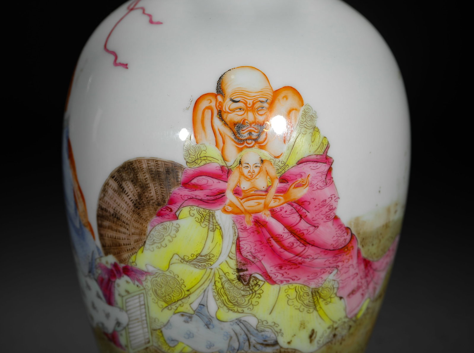 PASTEL FIGURE PATTERN GALLBLADDER BOTTLE - 7