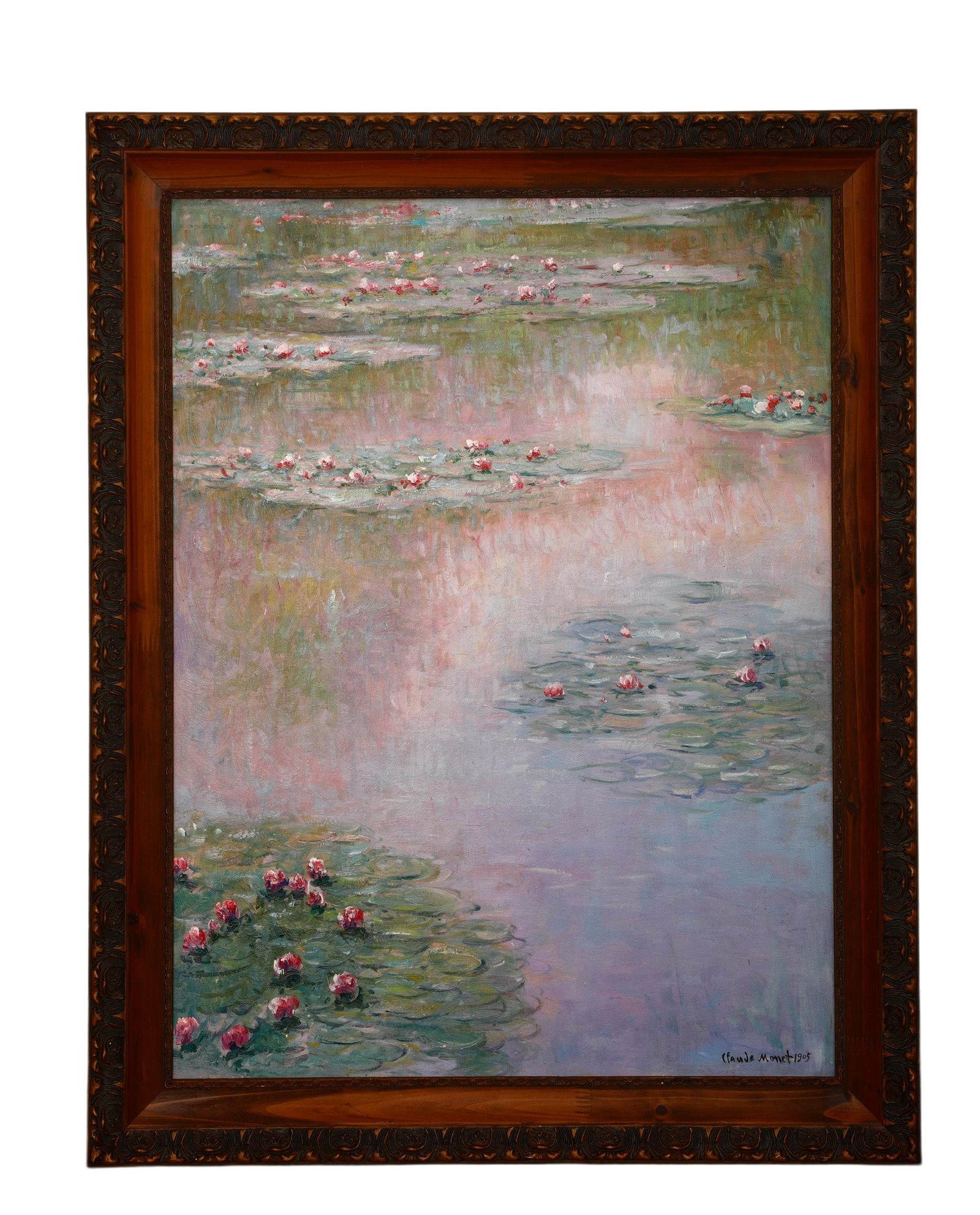 CLAUDE MONET (1840-1926), ATTRIBUTED TO OIL ON CANVAS: CLAUDE MONET (1840-1926), ATTRIBUTED TO OIL ON CANVAS (80 x 60 x 94cm)