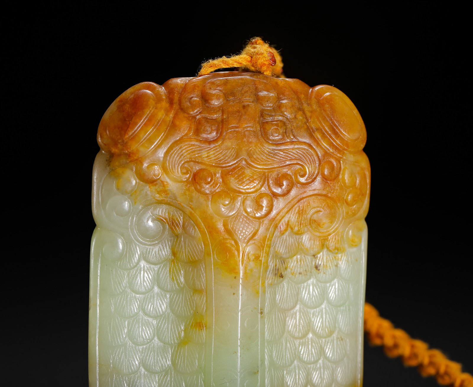 HETIAN JADE CICADA PENDANT - 2