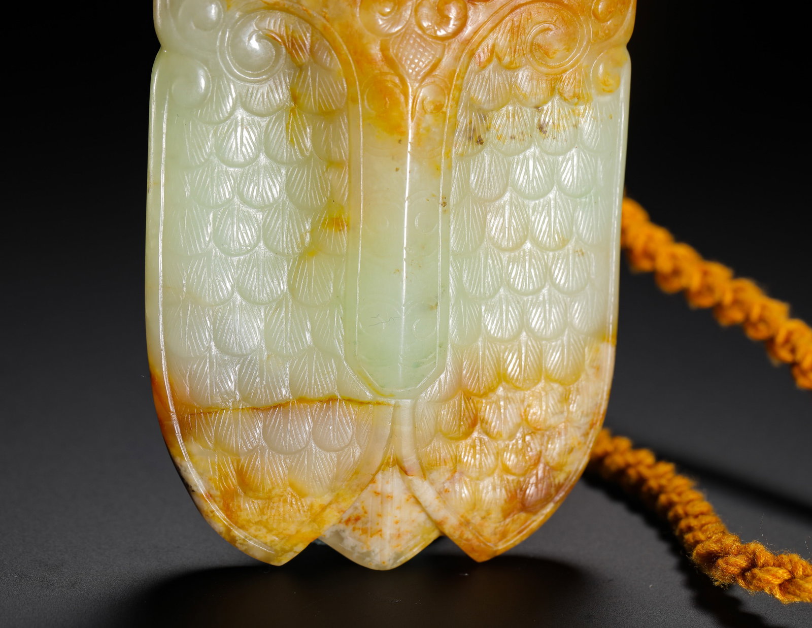HETIAN JADE CICADA PENDANT - 3