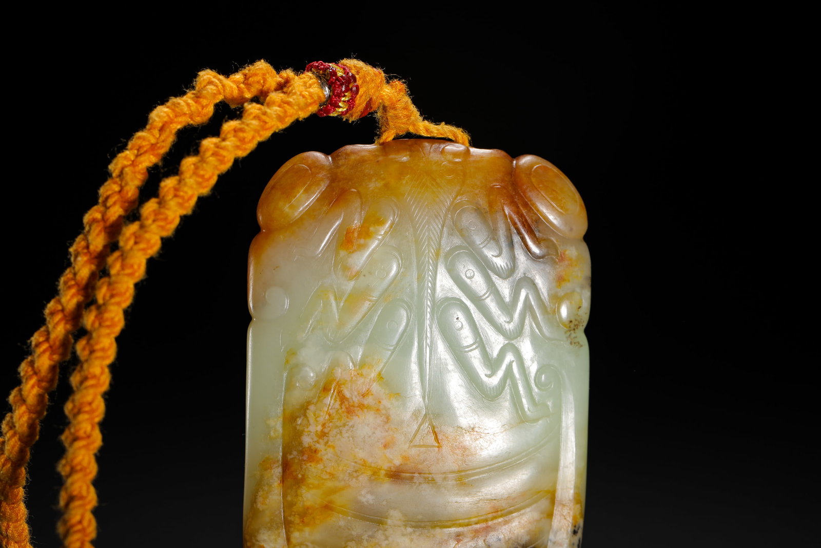 HETIAN JADE CICADA PENDANT - 4